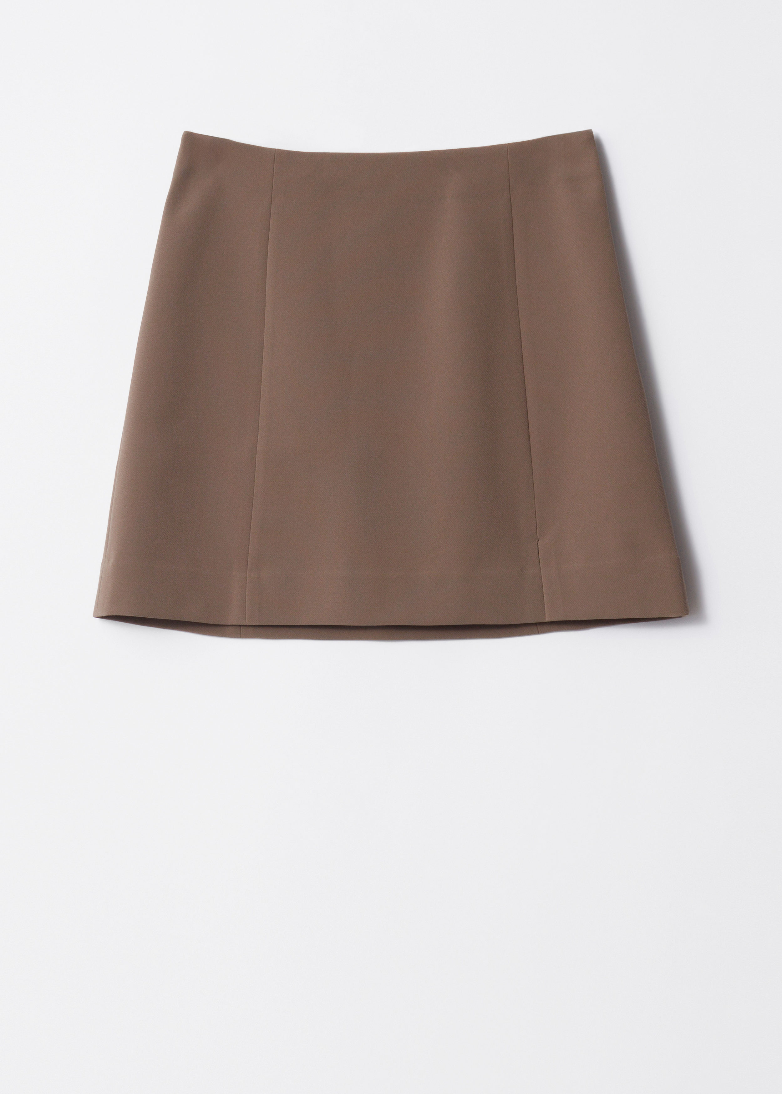 High-Waist Mini Skirt Brown Other Stories US