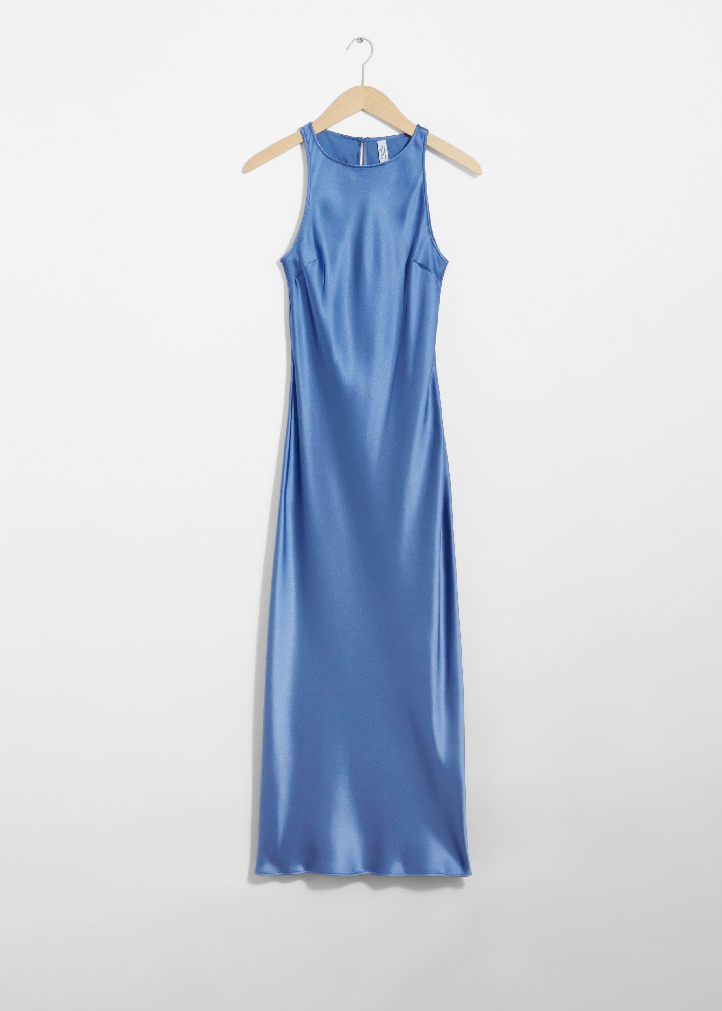 Slim Satin Midi Dress