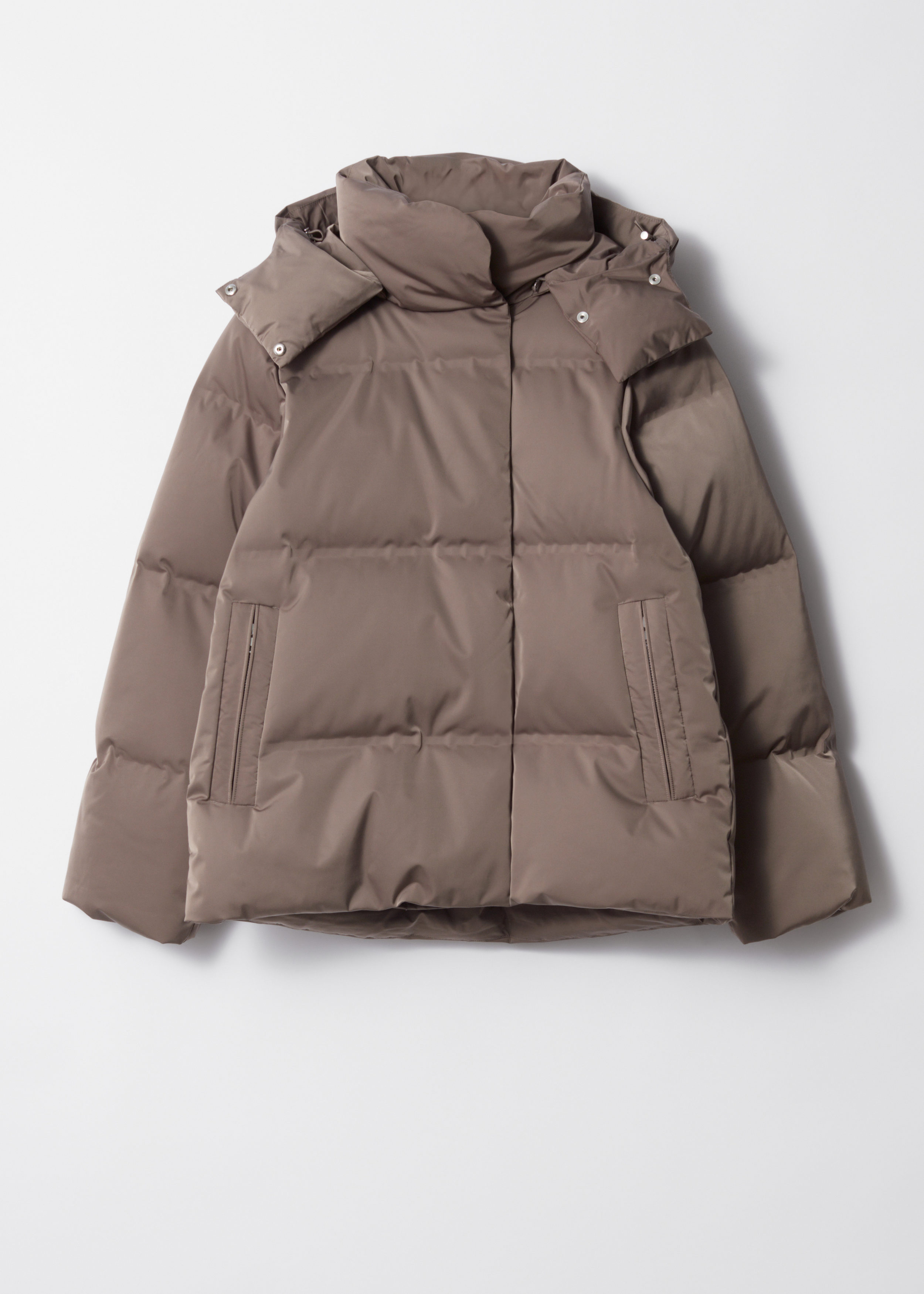 Padded Down Jacket Brown Jackets Other Stories US