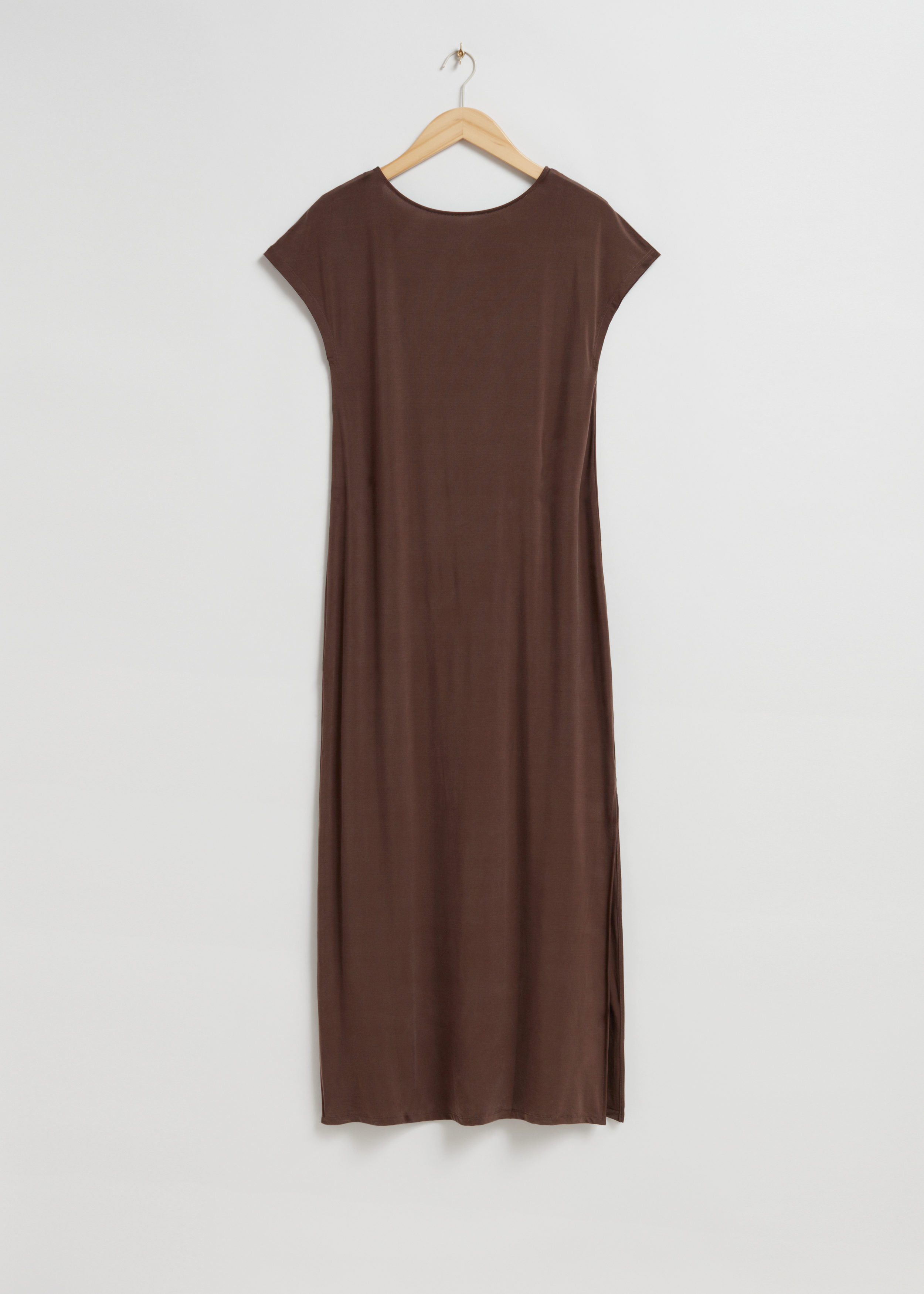 loose fitting jersey dress Fit and Flare Shirt Dress with Belt main image 0