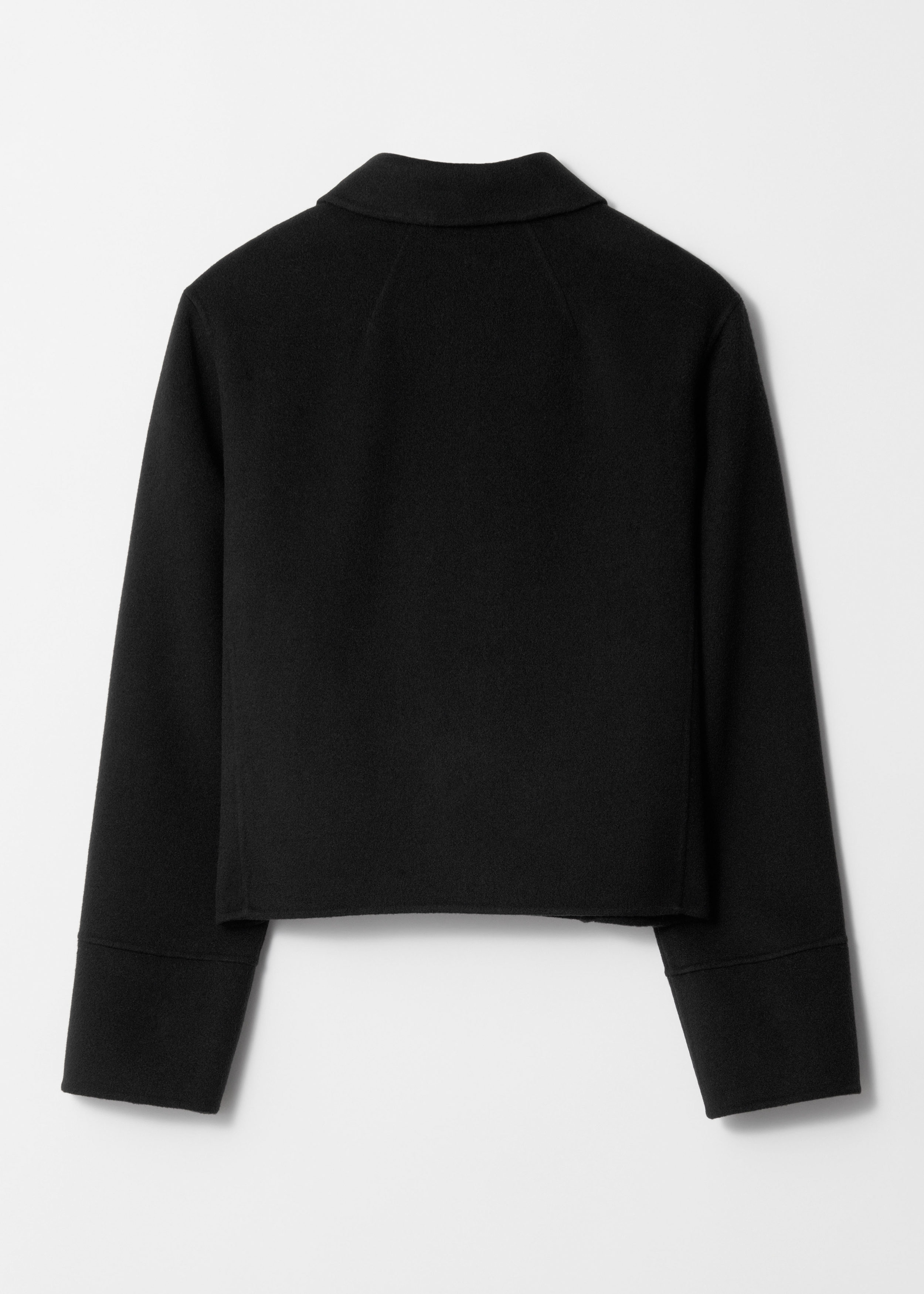 Wolljacke mit Kragen Schwarz Jackets Other Stories DE