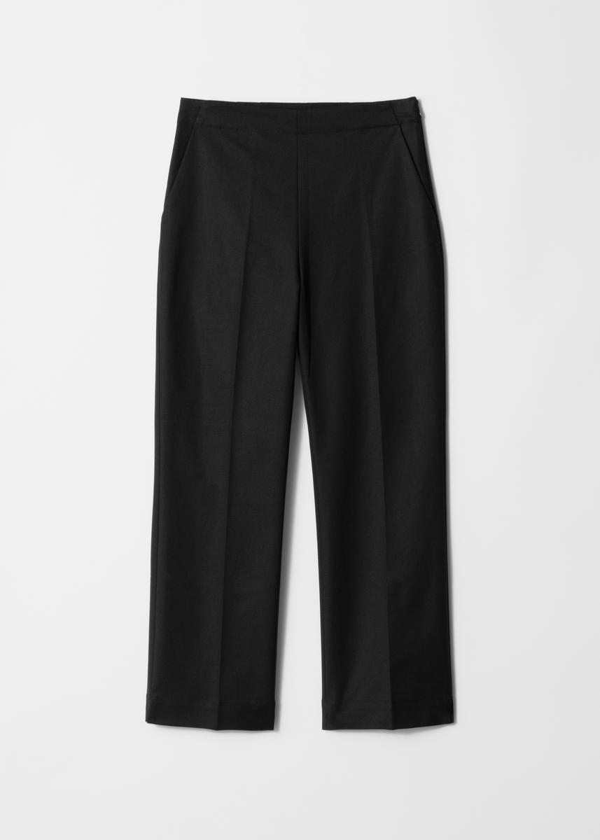 & Other Stories Slim Press-crease Trousers In Black