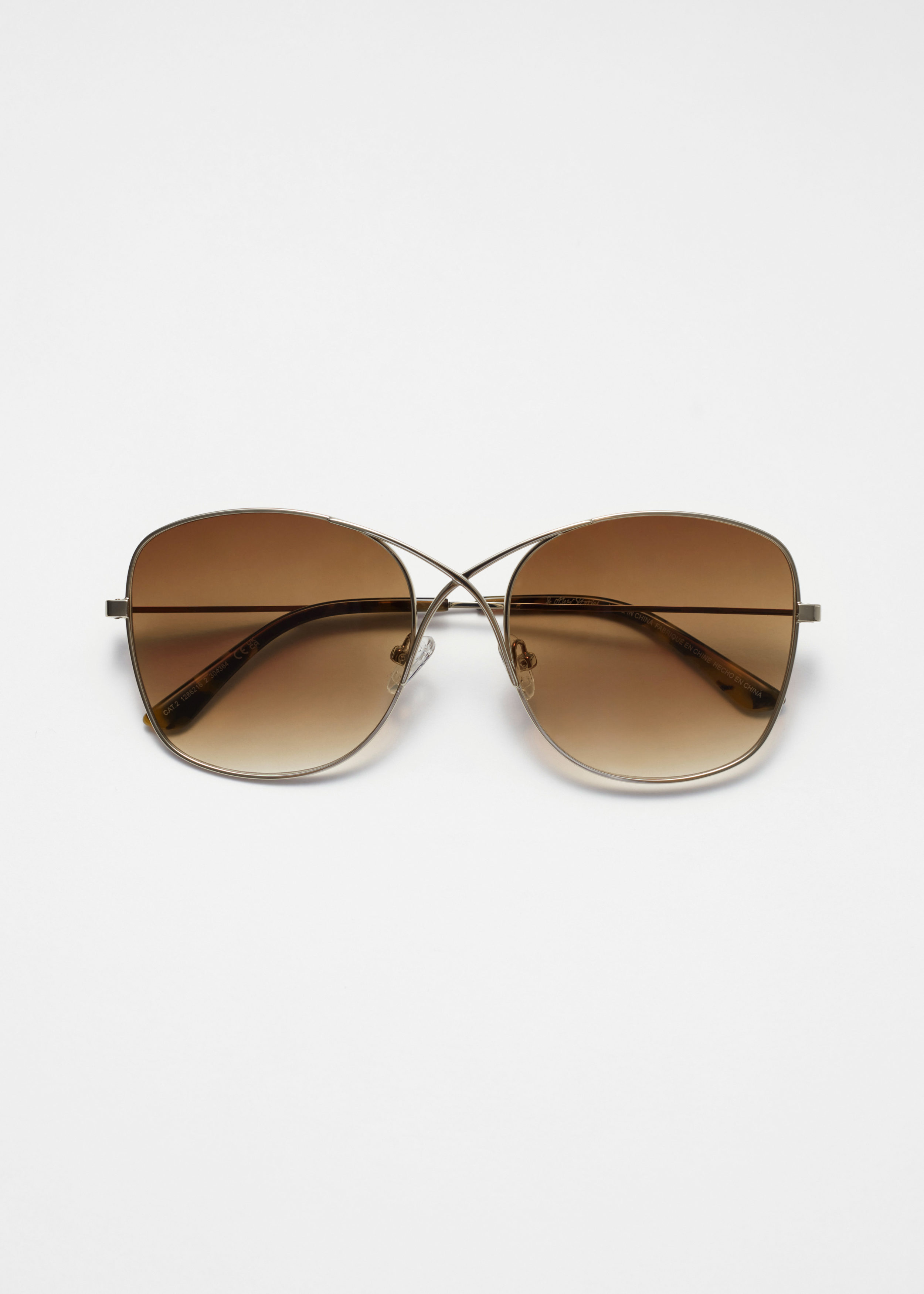 Oversized Crossover-Frame Sunglasses - Brown/Tortoise - & Other Stories GG