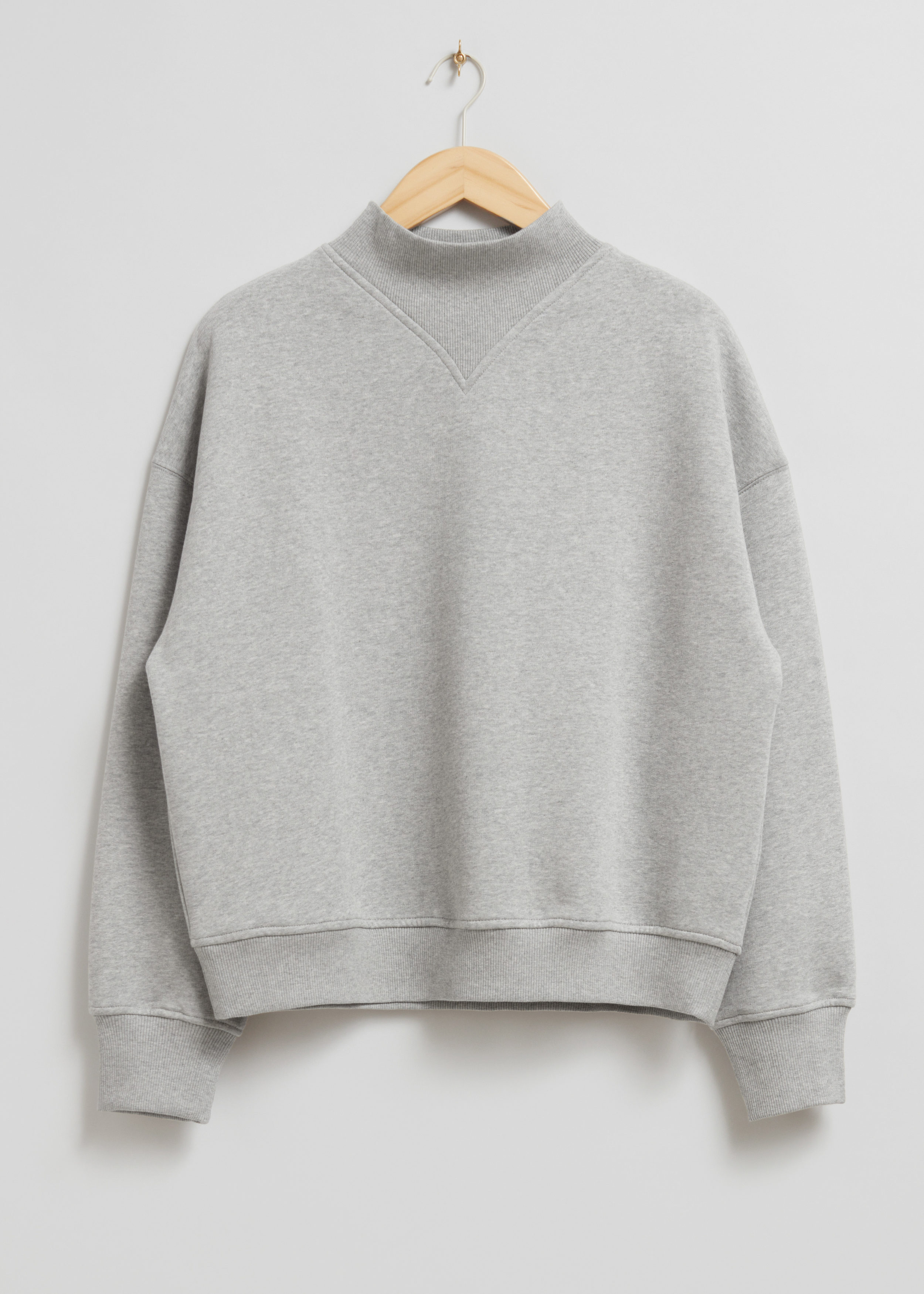 Felpa con collo a lupetto Grigio mélange Other Stories IT