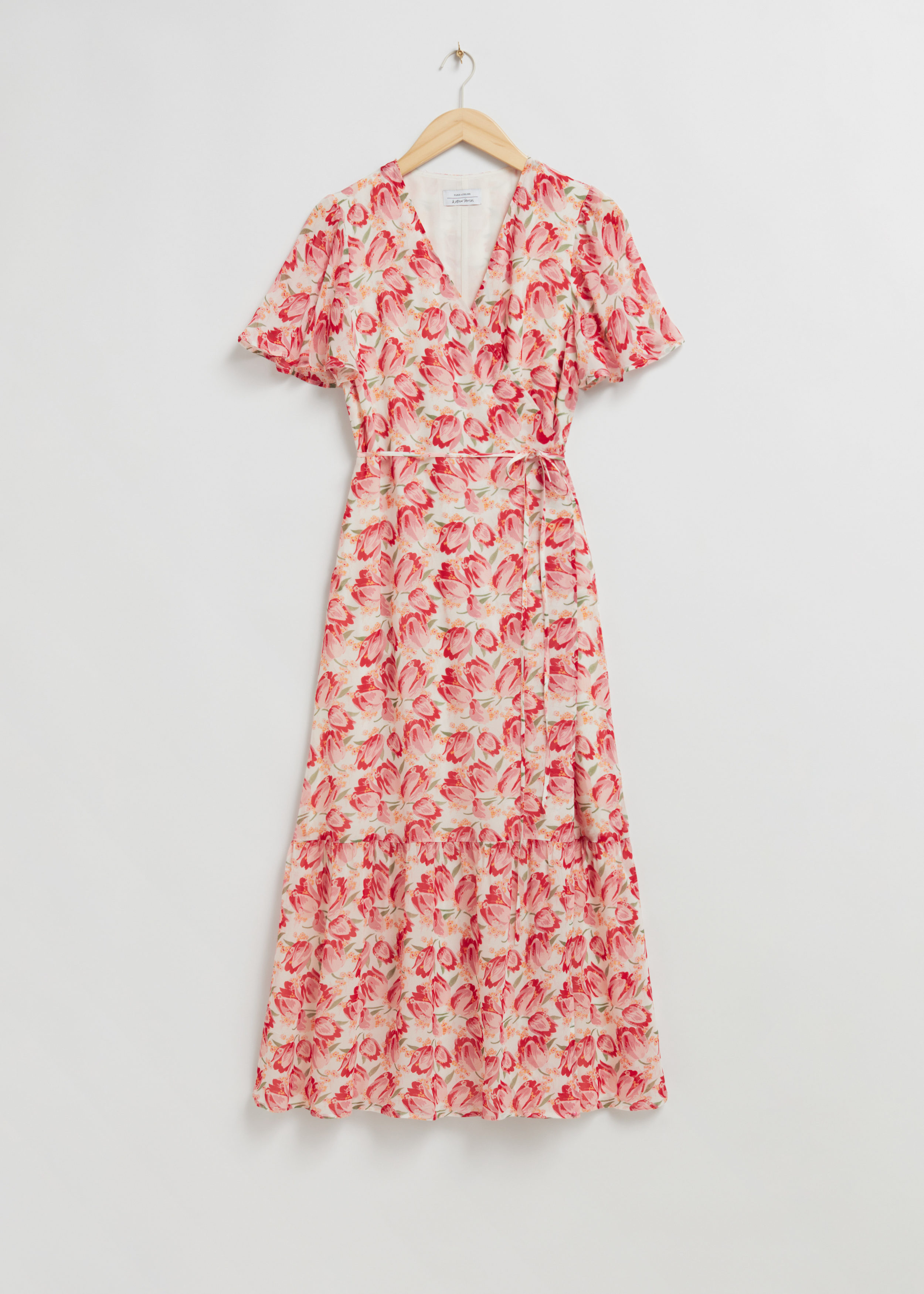 & Other Stories Printed Midi Wrap Dress | King's Cross