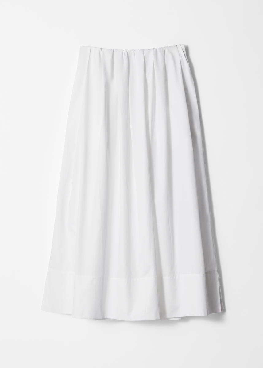 & Other Stories A-line Midi Skirt In White