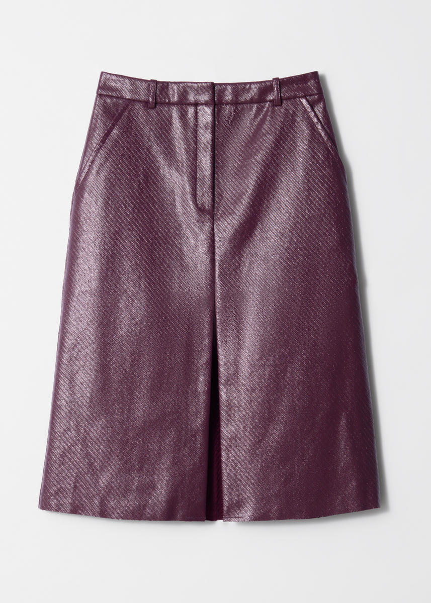 & Other Stories A-line Midi Skirt In Purple