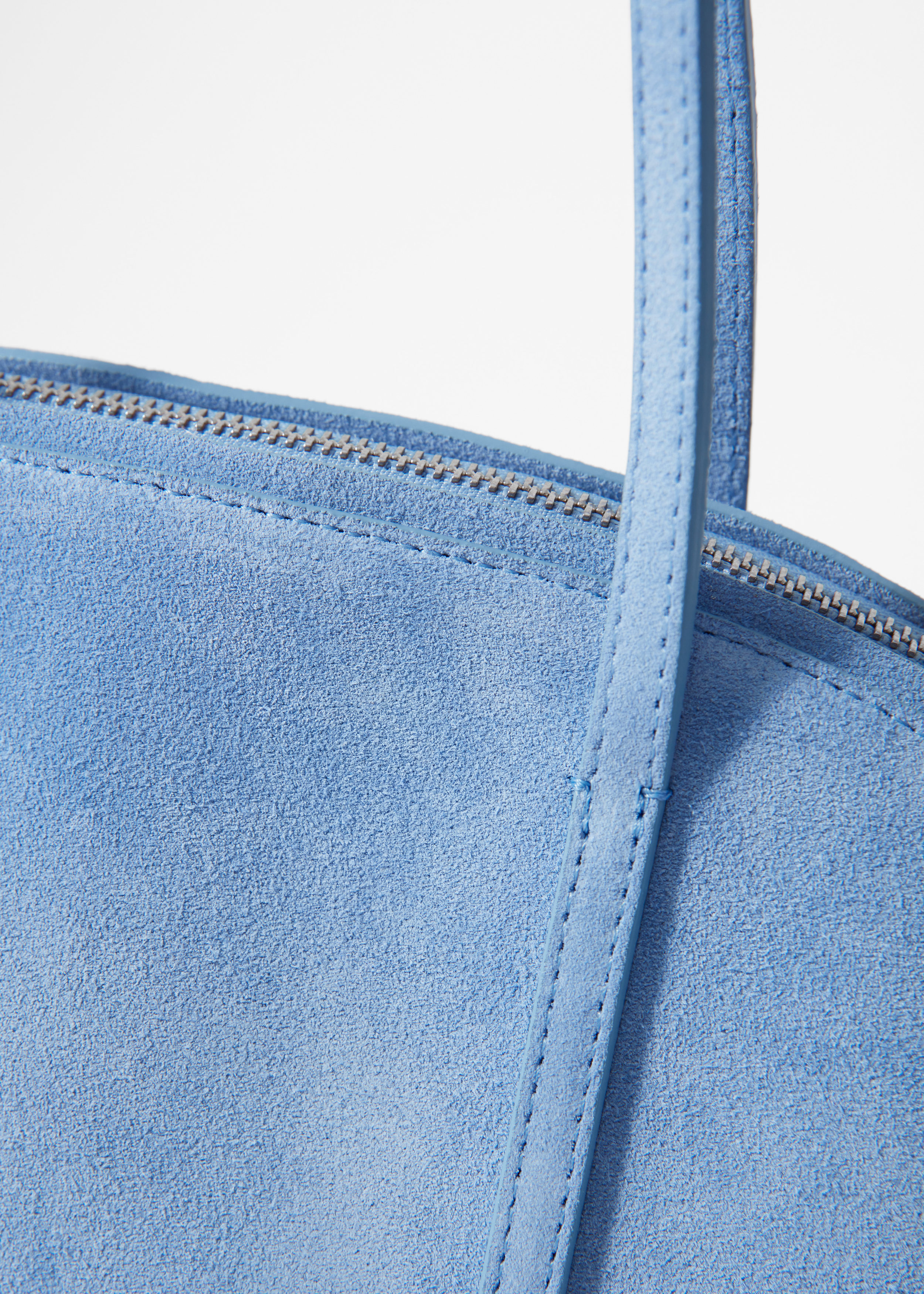 Suede Bowling Bag - Light Blue - Bags - & Other Stories AD
