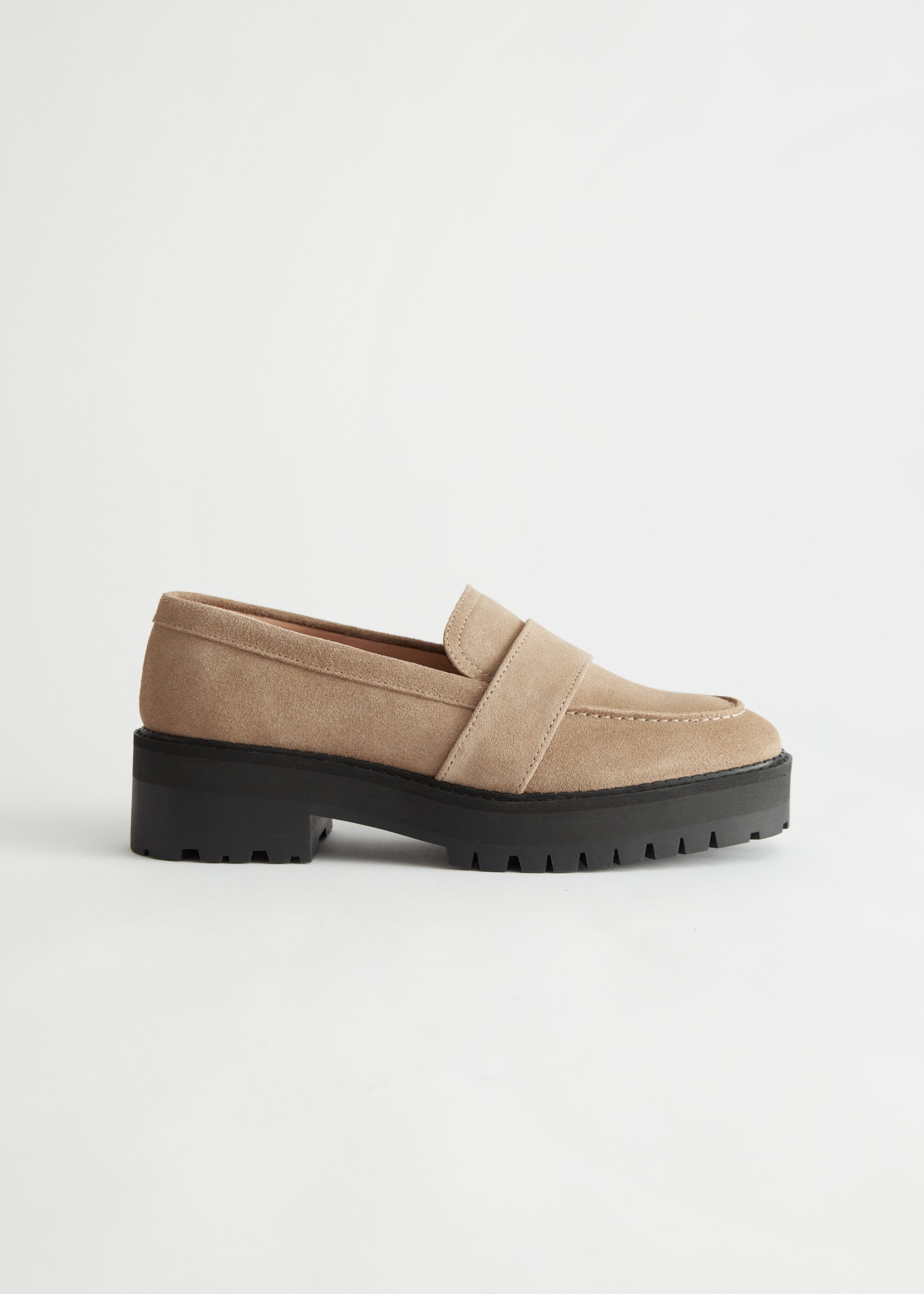 Chunky Leather Loafers - Red - & Other Stories NL