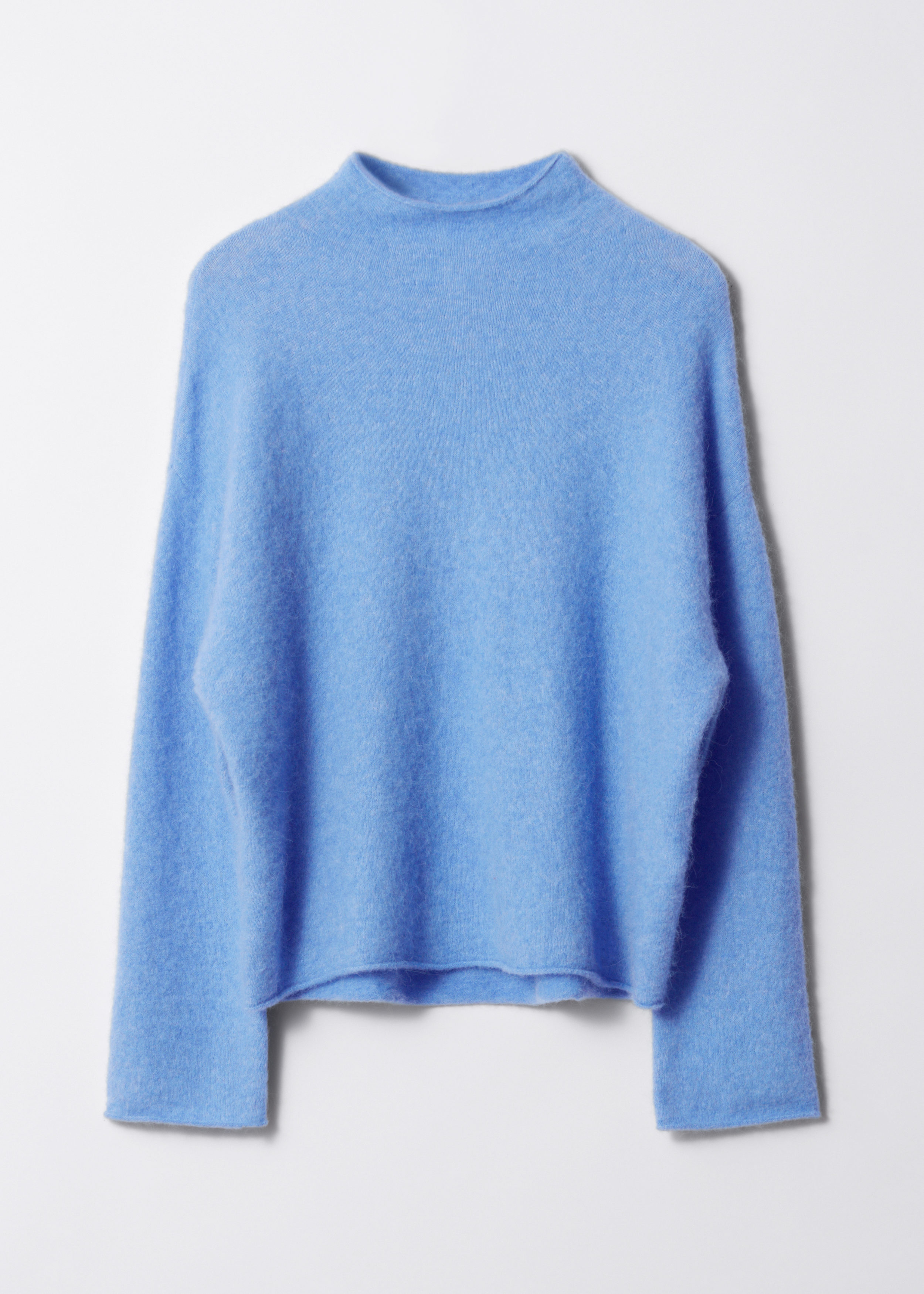 美品 is-ness × 1LDK KNITTED BIG SKIPPER PO High-Neck Alpaca-Knit Jumper - Orange - Sweaters - & Other