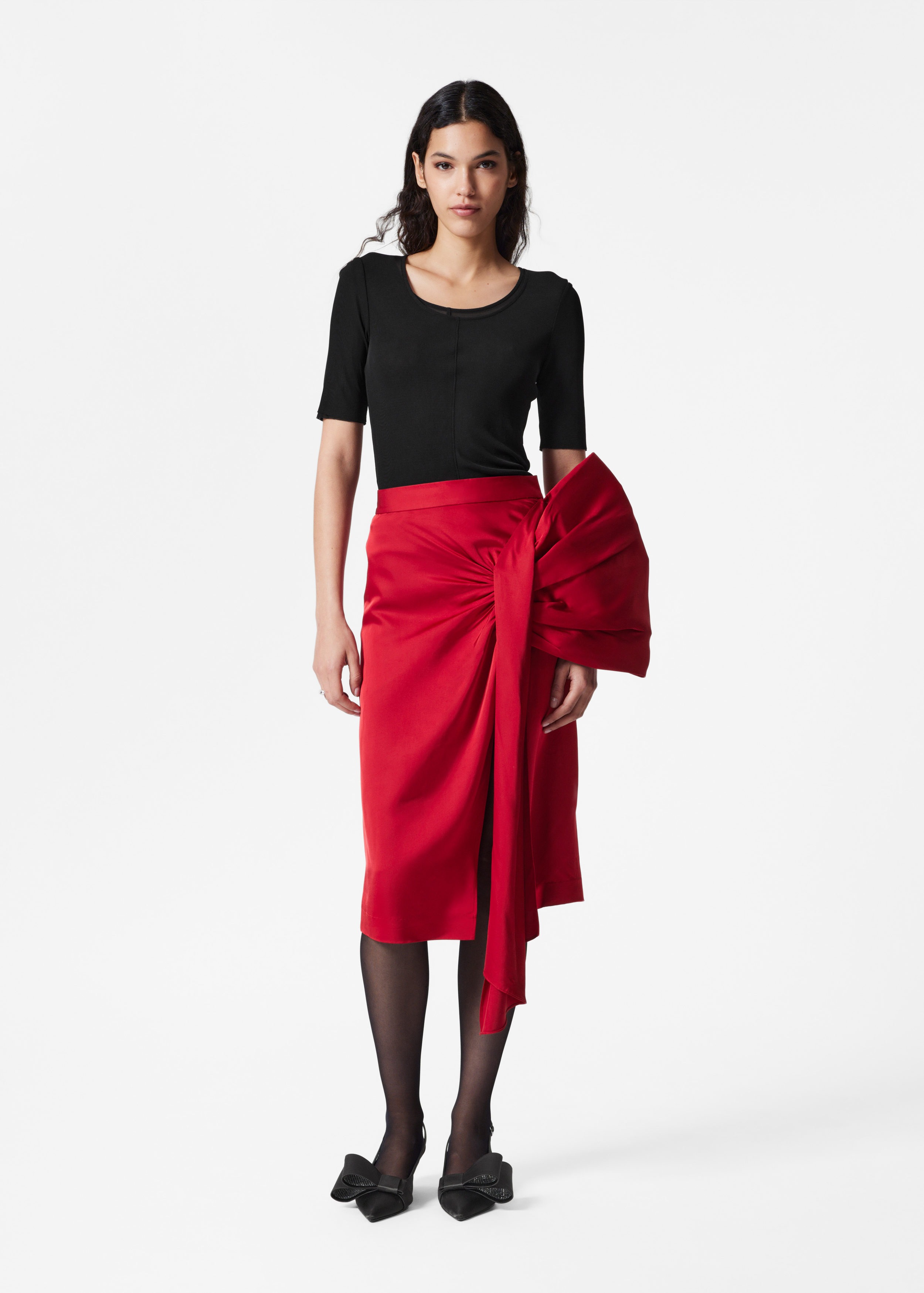 ANDMARY】Avery ribbon skirt