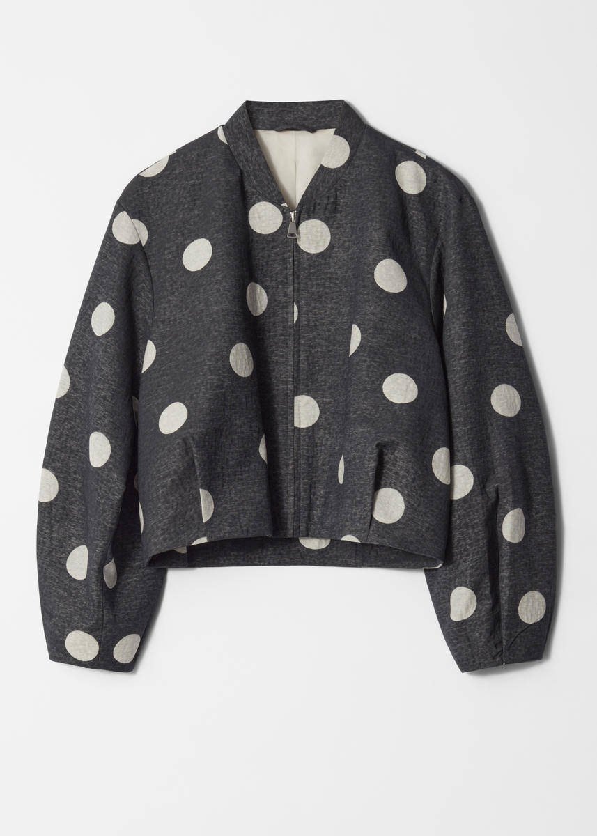 & Other Stories Boxy Bomber Jacket In Black