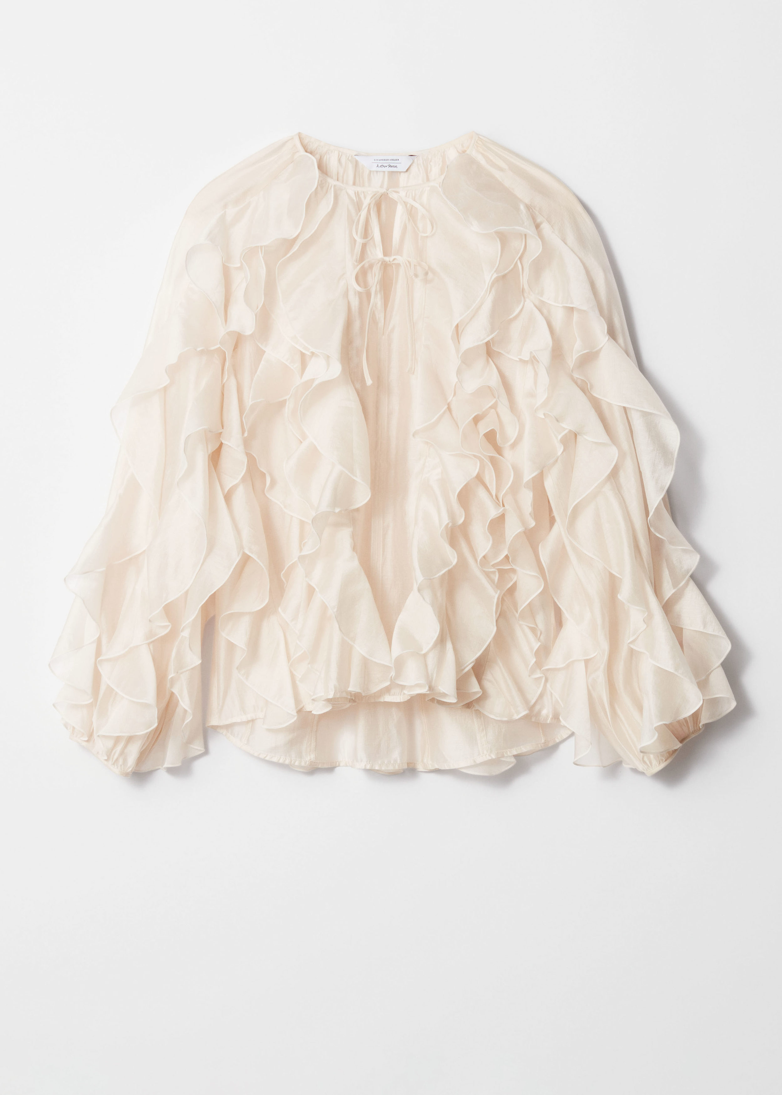Haut Soleil River Island Taille 12 - Broderie Anglaise Crème - Bretelles