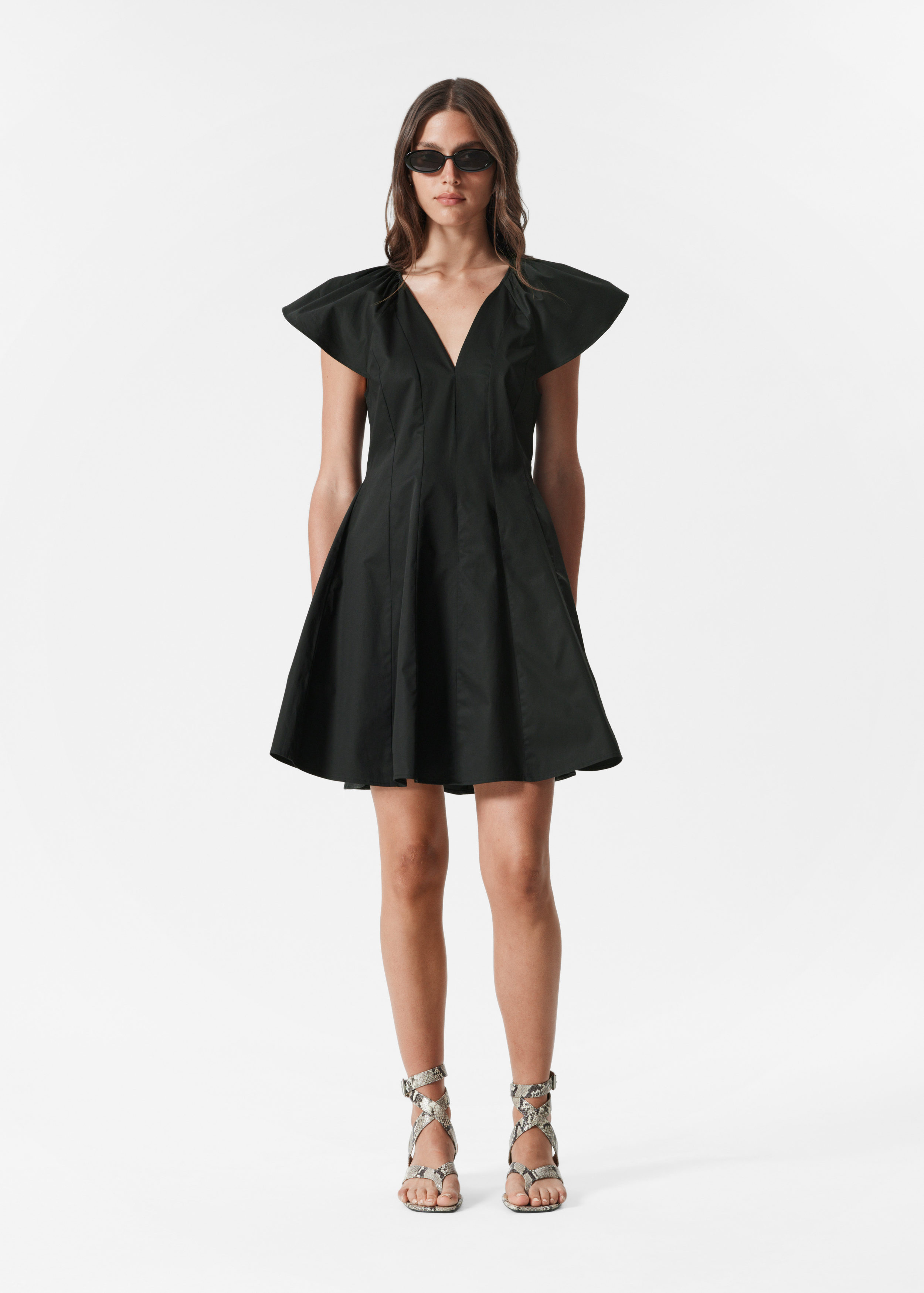 Robe courte évasée