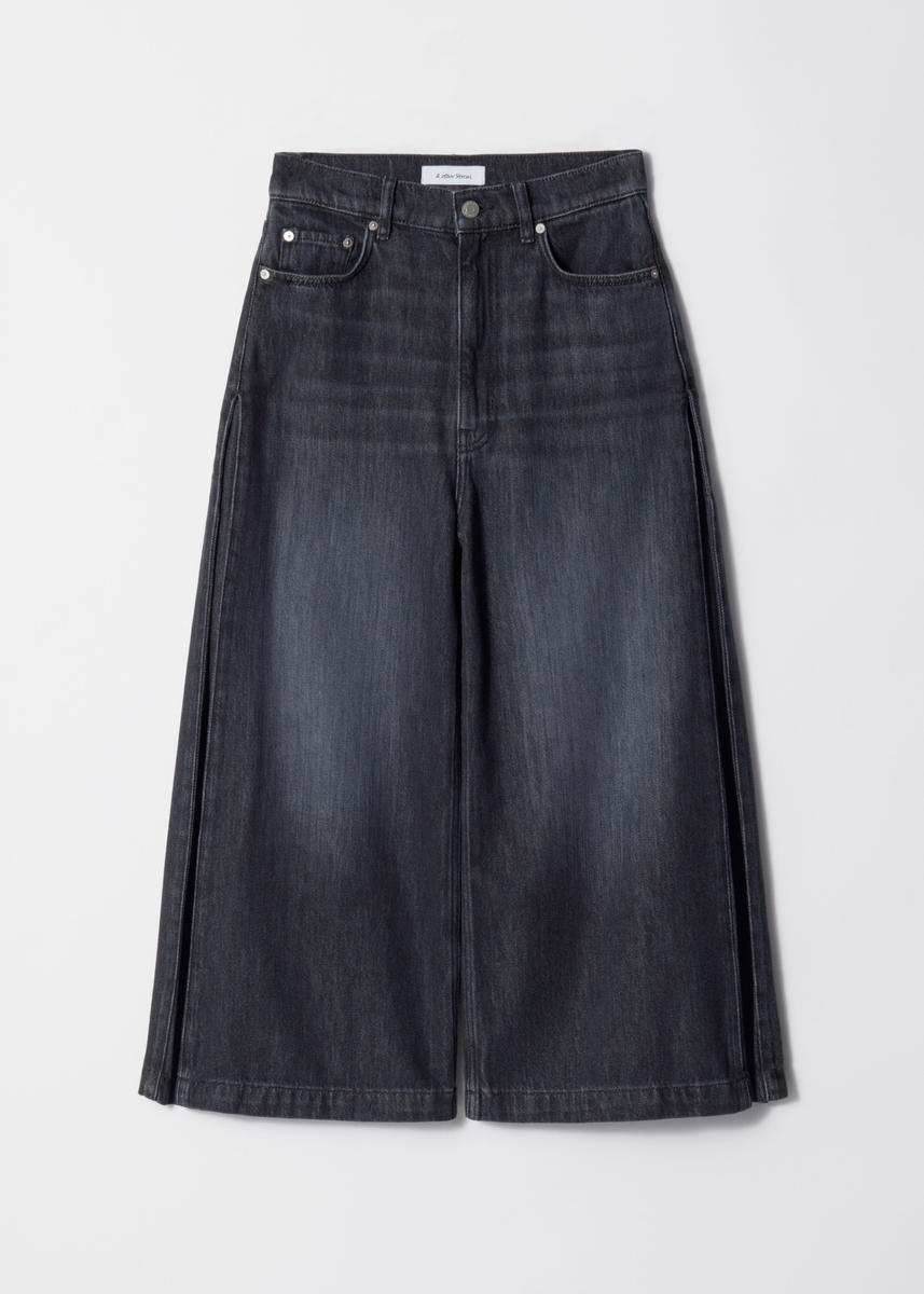 & OTHER STORIES CROPPED WIDE-LEG JEANS