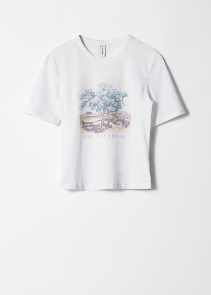 & Other Stories Print T-shirt In White