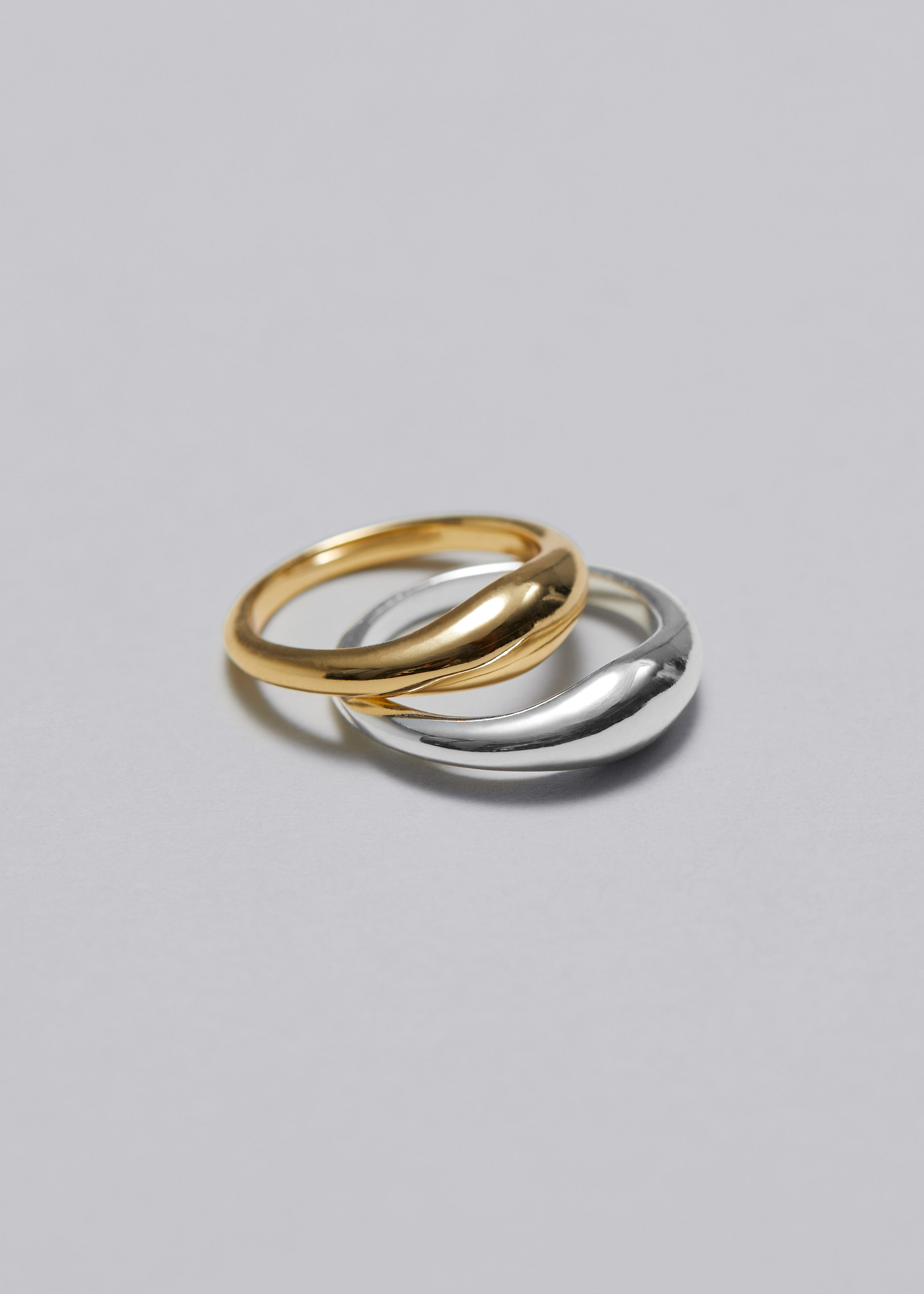 Sculptural Ring Set - Gold/Silver - & Other Stories GB