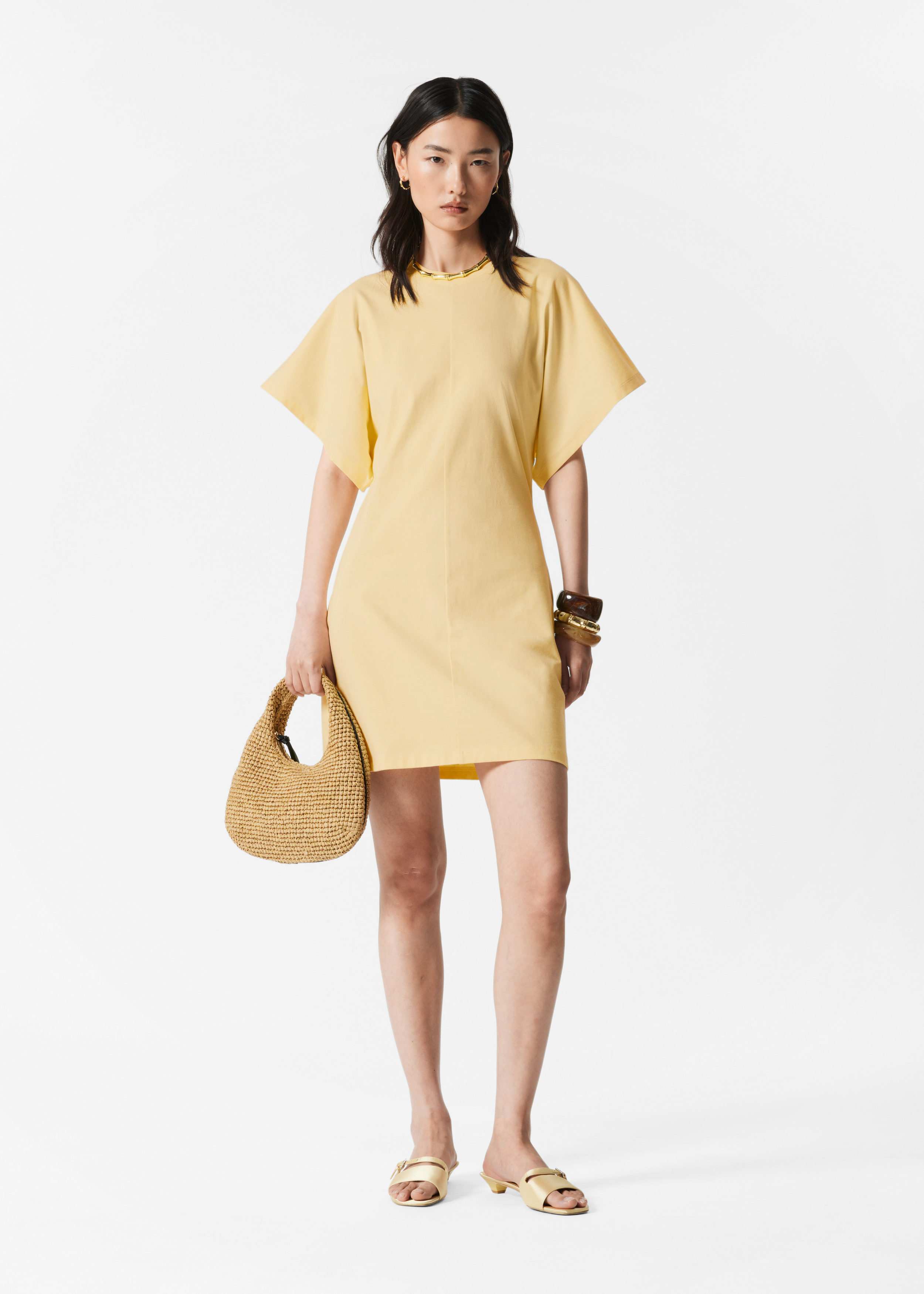 Robe courte en jersey