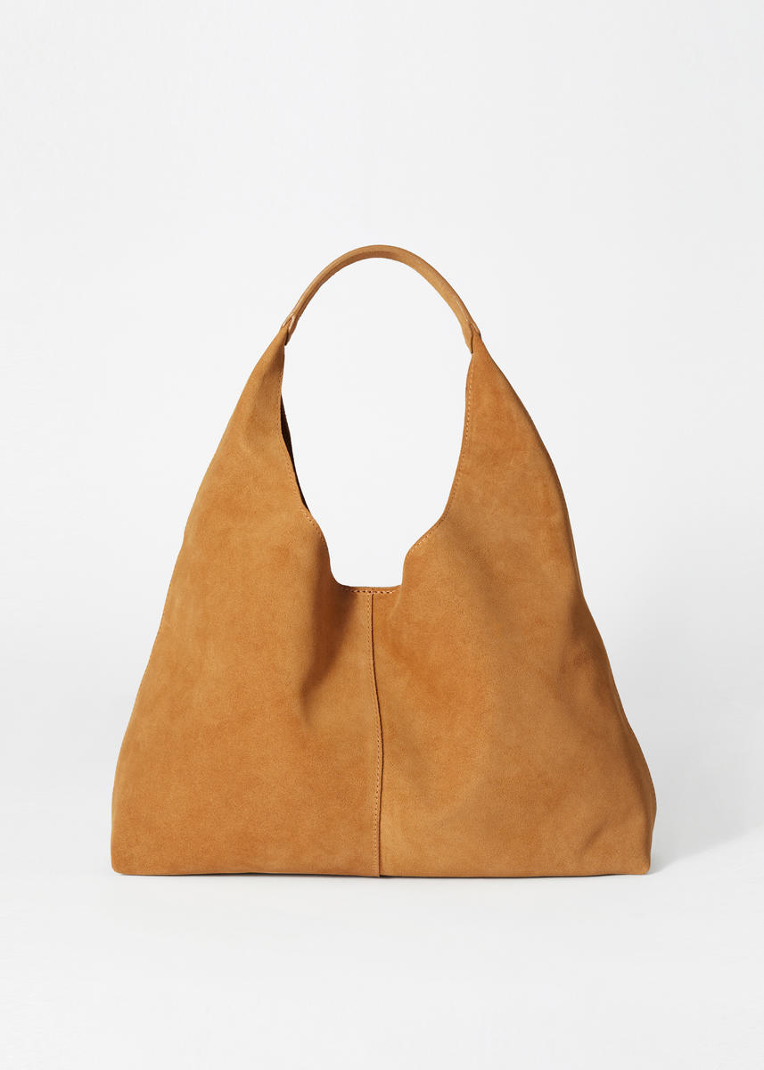 & Other Stories Classic Suede Tote In Beige