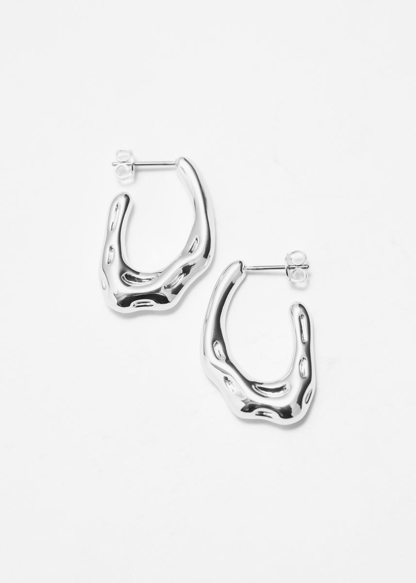 & Other Stories Wavy Hoop Earrings