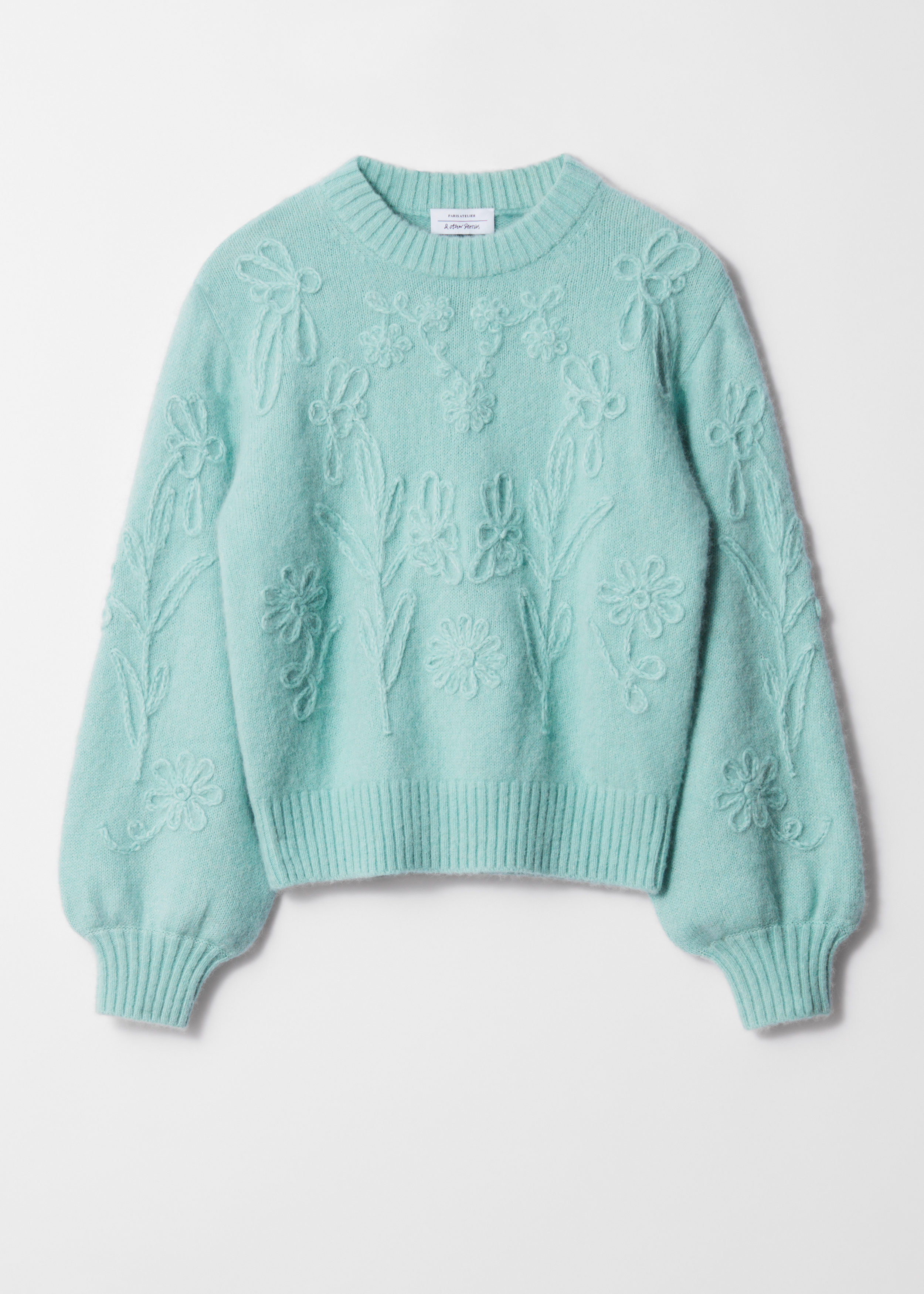 Floral-Appliqué Knit Jumper