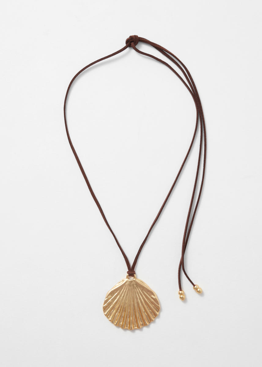 & Other Stories Seashell-pendant Cord Necklace
