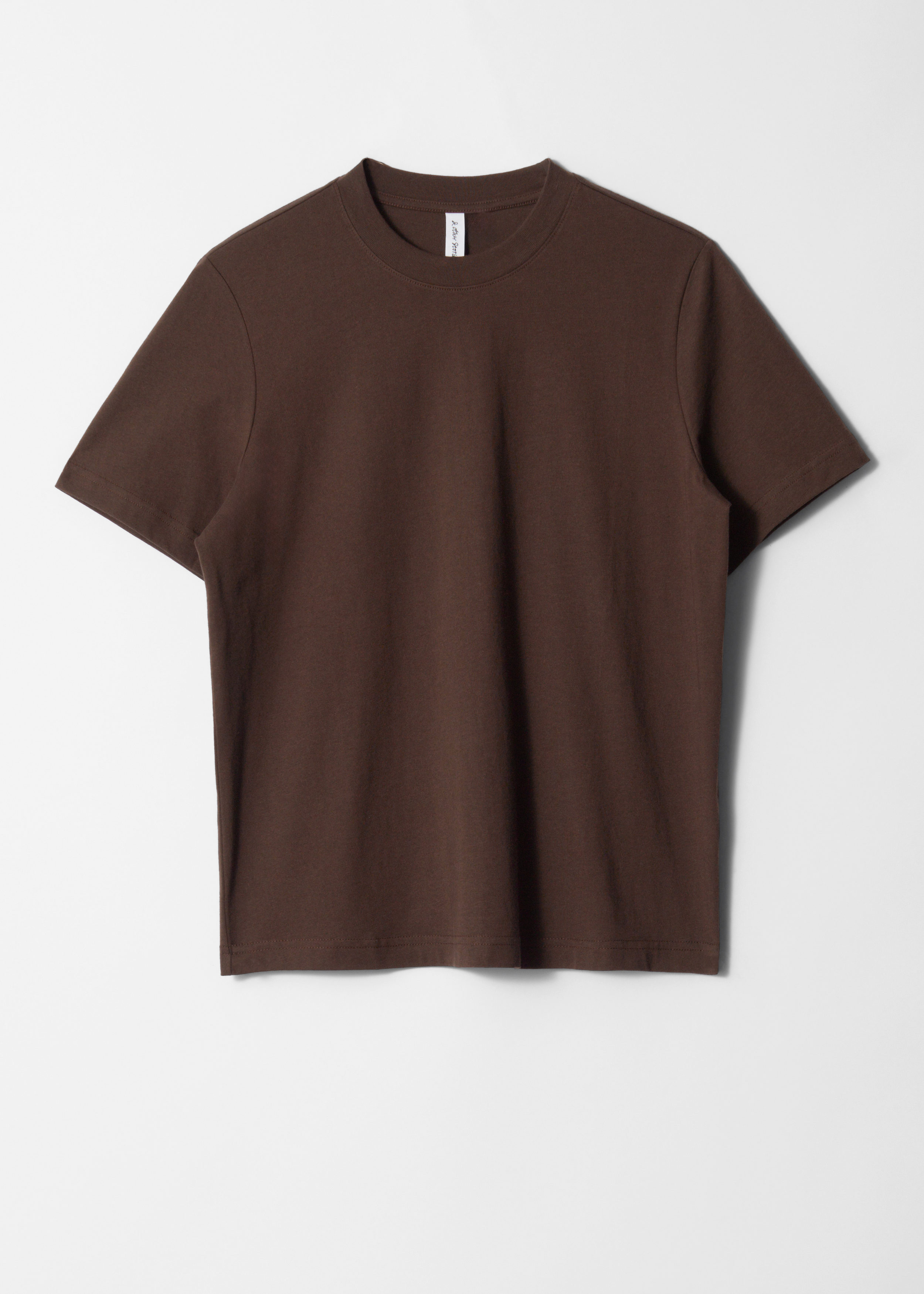 Crewneck T-Shirt - Dark Brown - T-shirts - & Other Stories GB