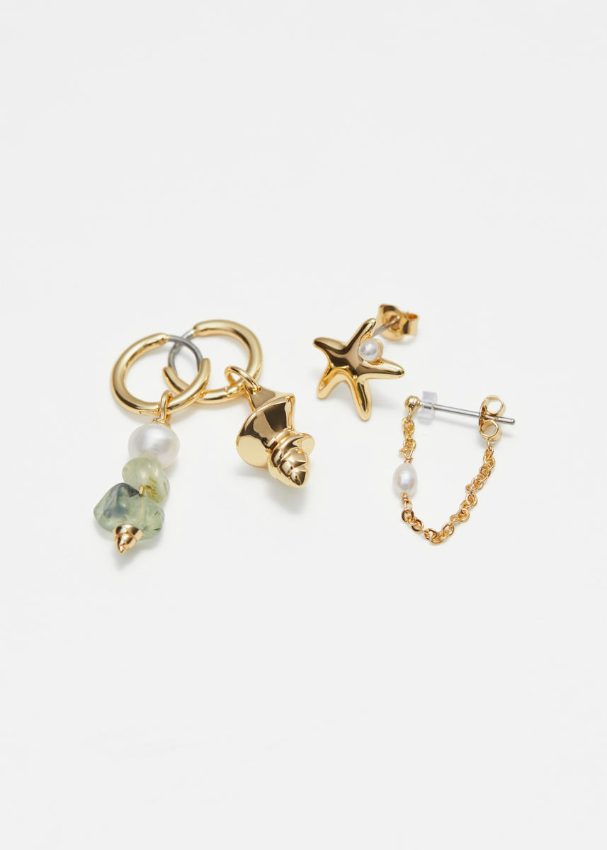 & Other Stories Freshwater Pearl Earrings Set