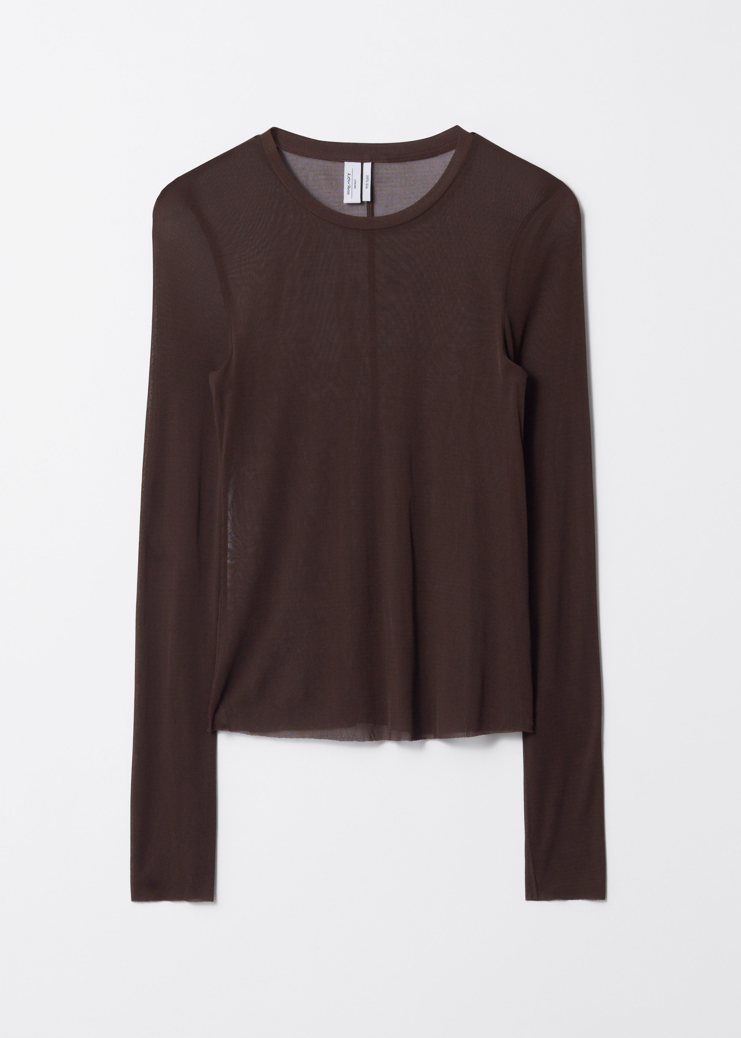 Haut transparent en soie