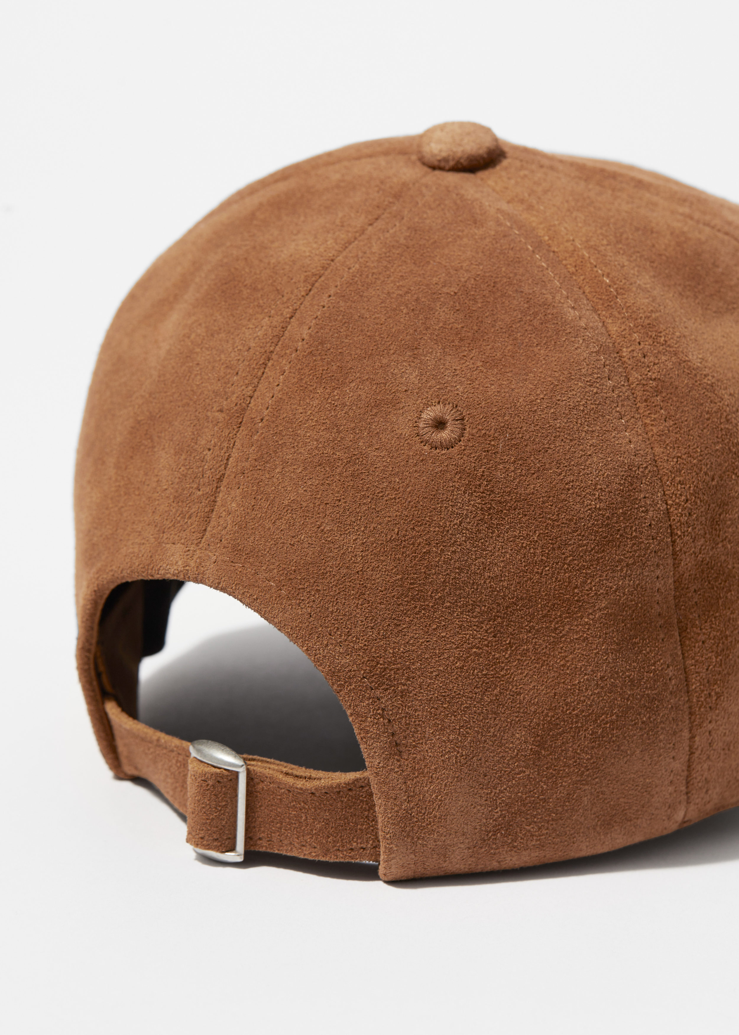 ★1011 GALLERY★ Suede Ball Cap WhiteBrown Suede Leather Baseball Cap(ONE Black/ブラック): WINNER CAPS