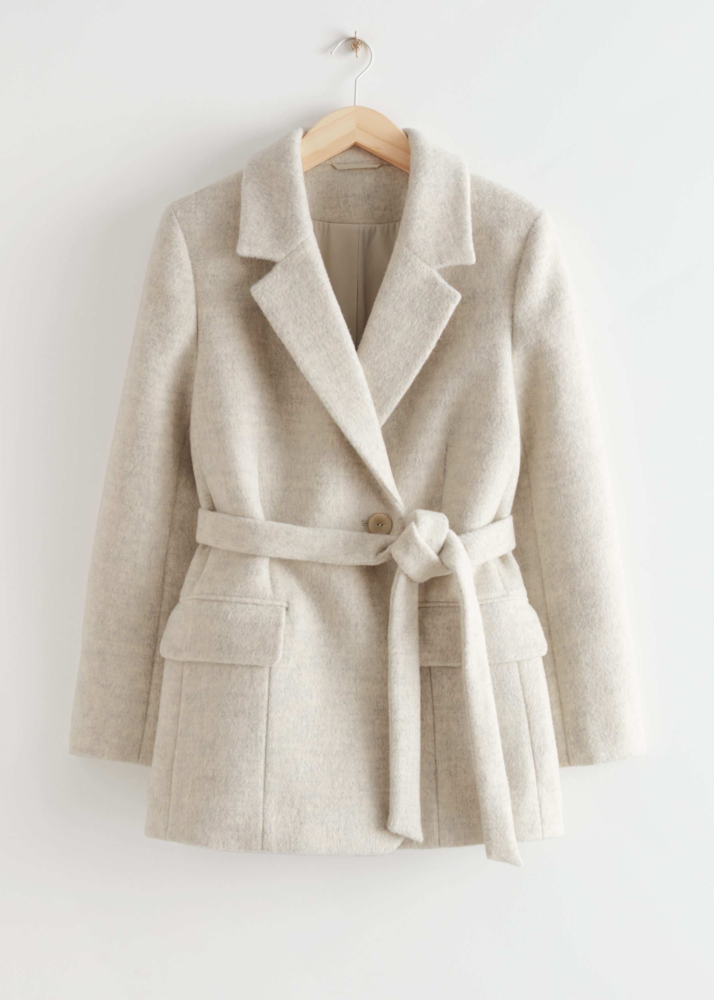 Belted Wool Blazer