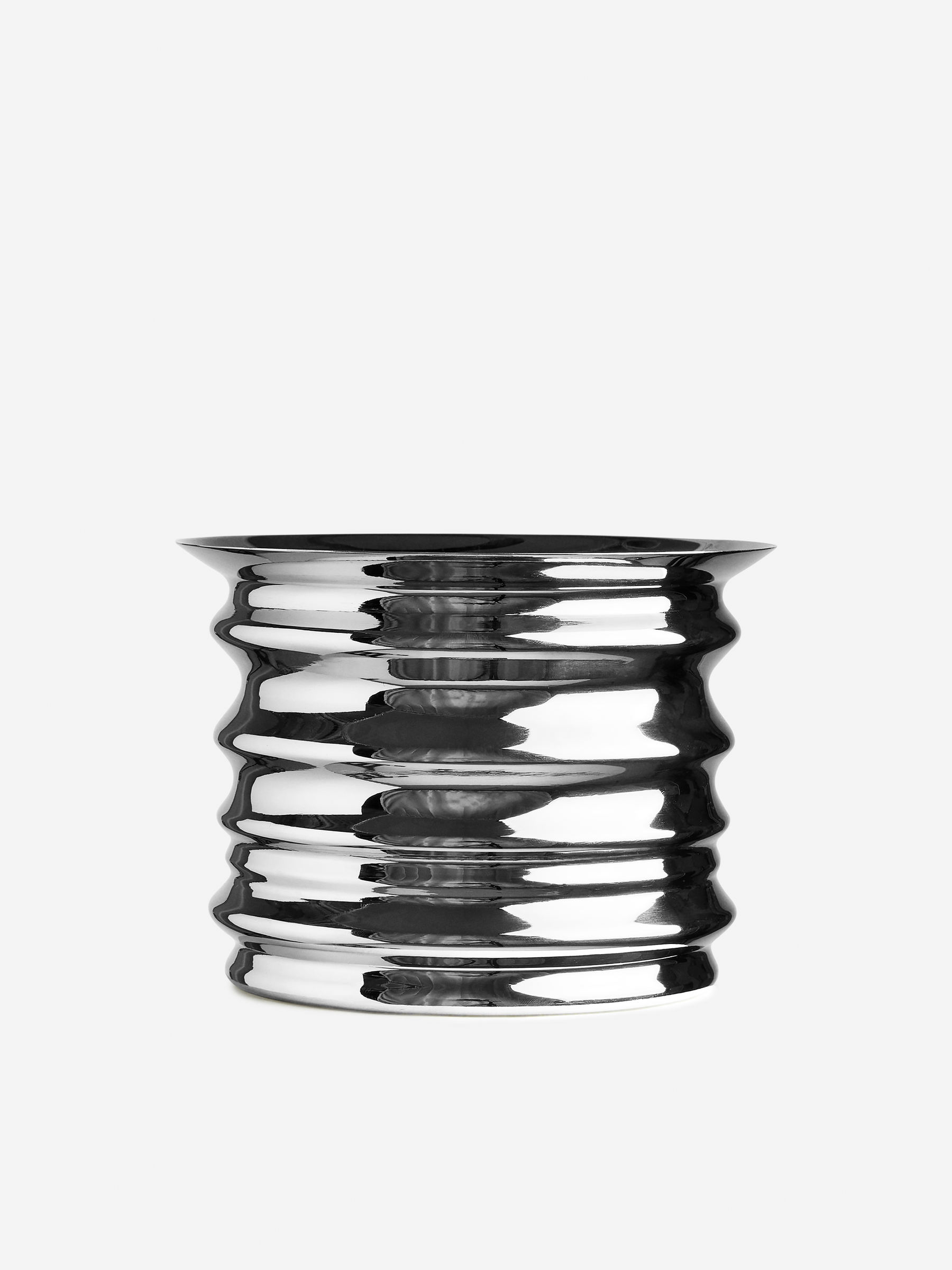 Metal Flower Pot 11 cm-#DFDEDE-14329