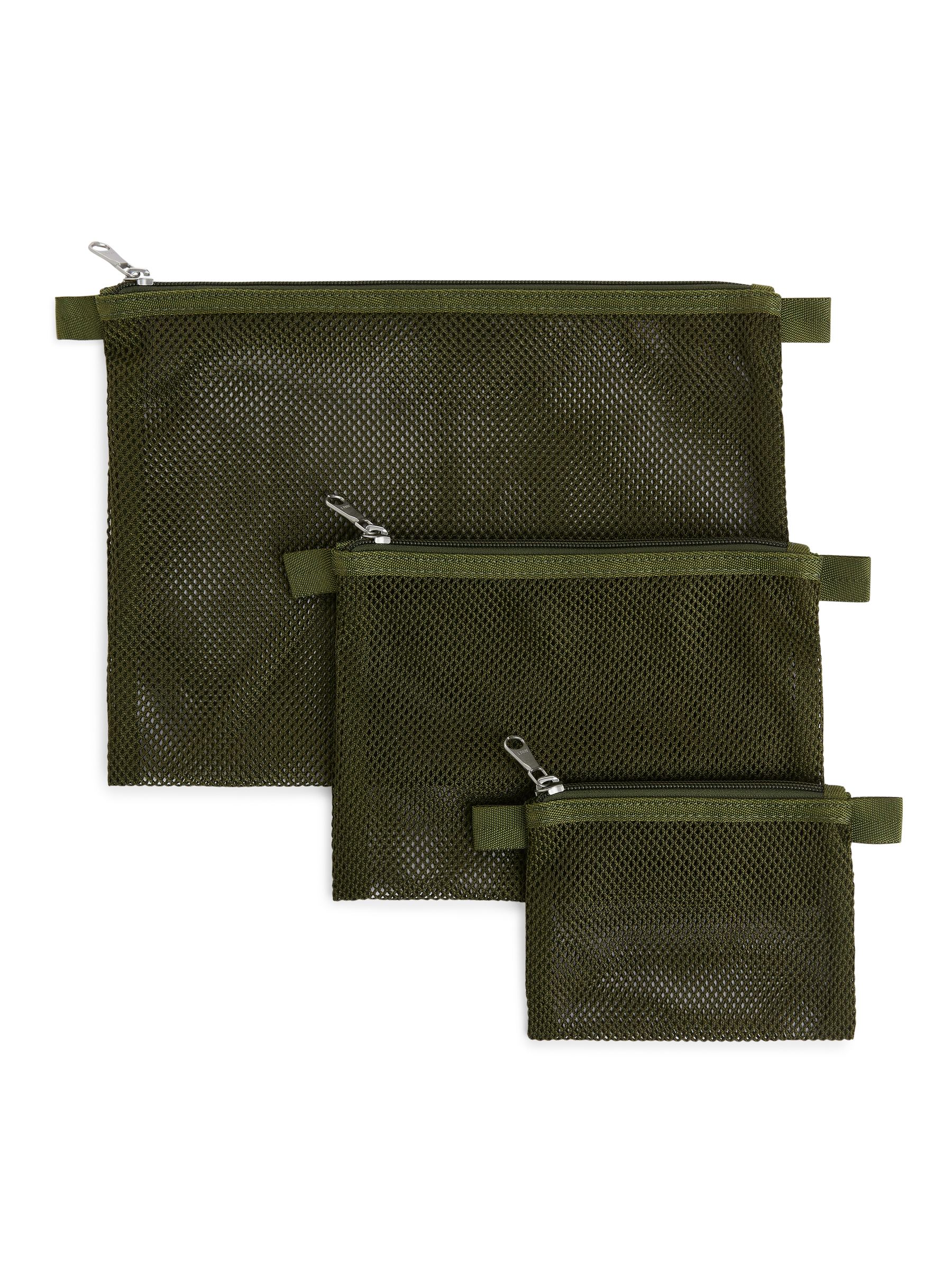 Mesh Travel Organisers-#484D3B-1267