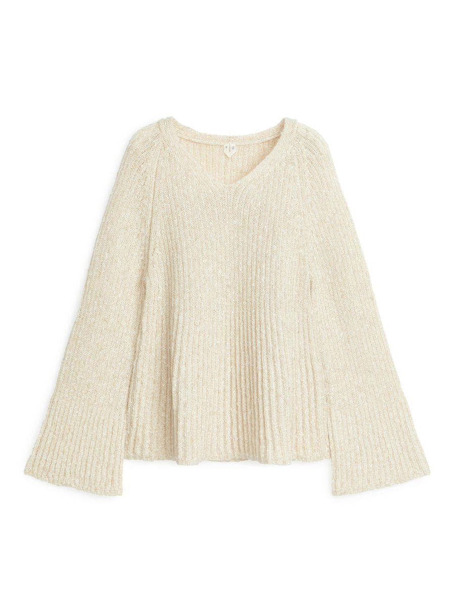 Relaxed Jumper-#DED8C5-6237