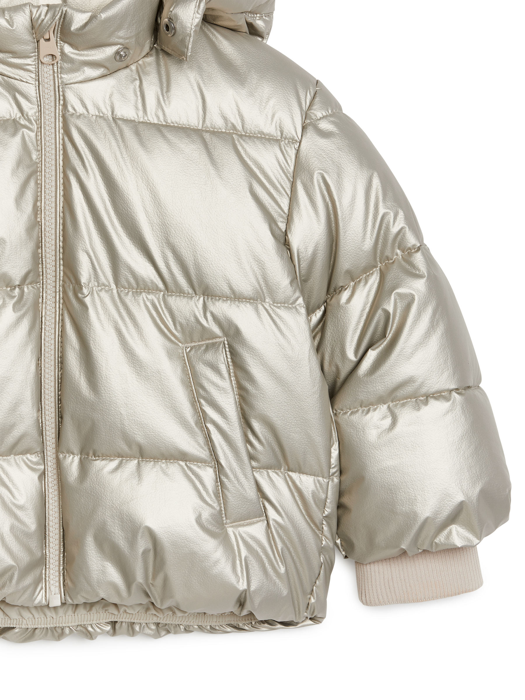 Kort pufferjacka - Silver - Regular fit - Children - StillMedia/DescriptiveDetail - 1