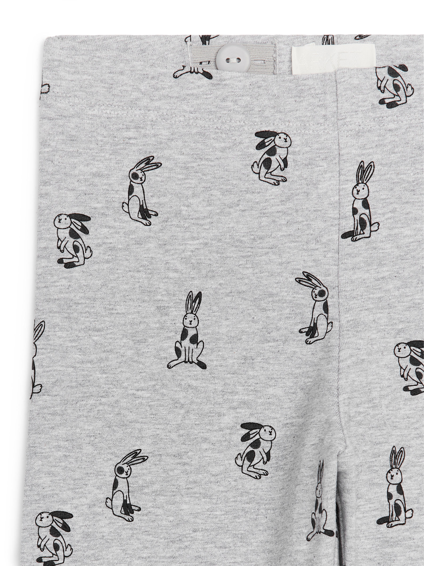 Jersey Leggings - Grey/Rabbits - Slim fit - Children - StillMedia/DescriptiveDetail - 3
