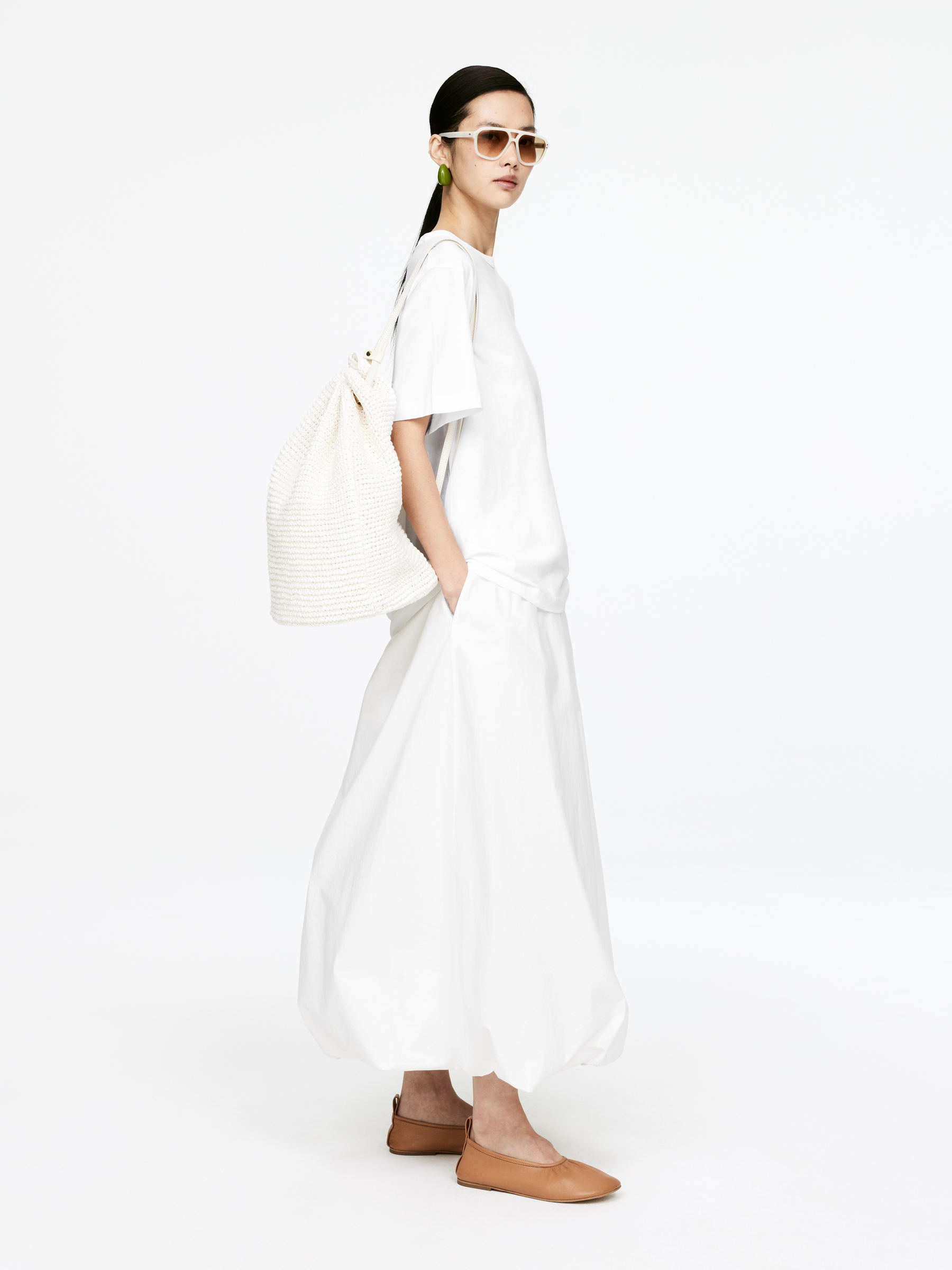 Oversized T-Shirt - White - Oversized - Women - StillMedia/Lookbook - 9