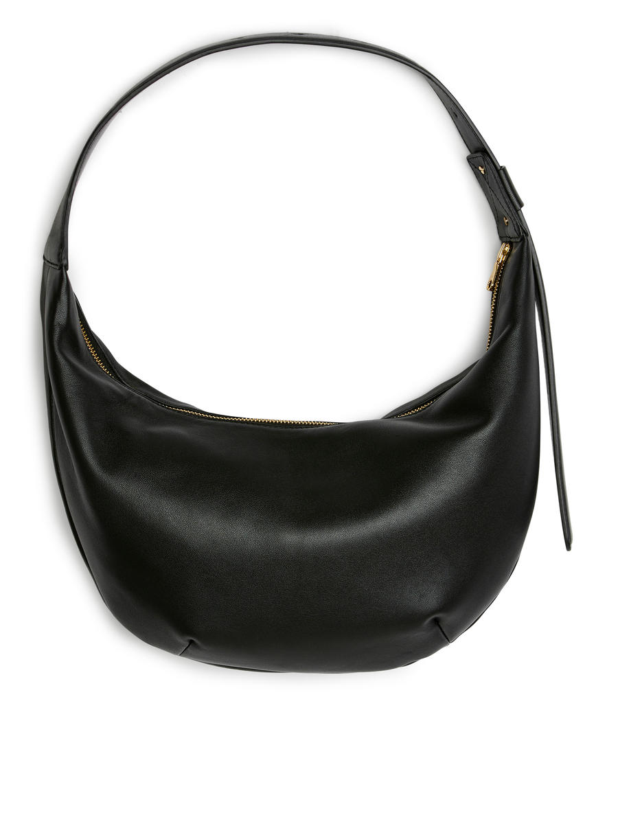 Mid Size Curved Shoulder Bag-#272628-5589