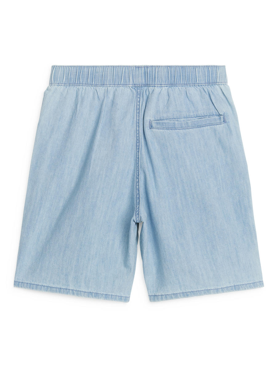 Relaxed Denim Shorts Light Blue Children ARKET DK