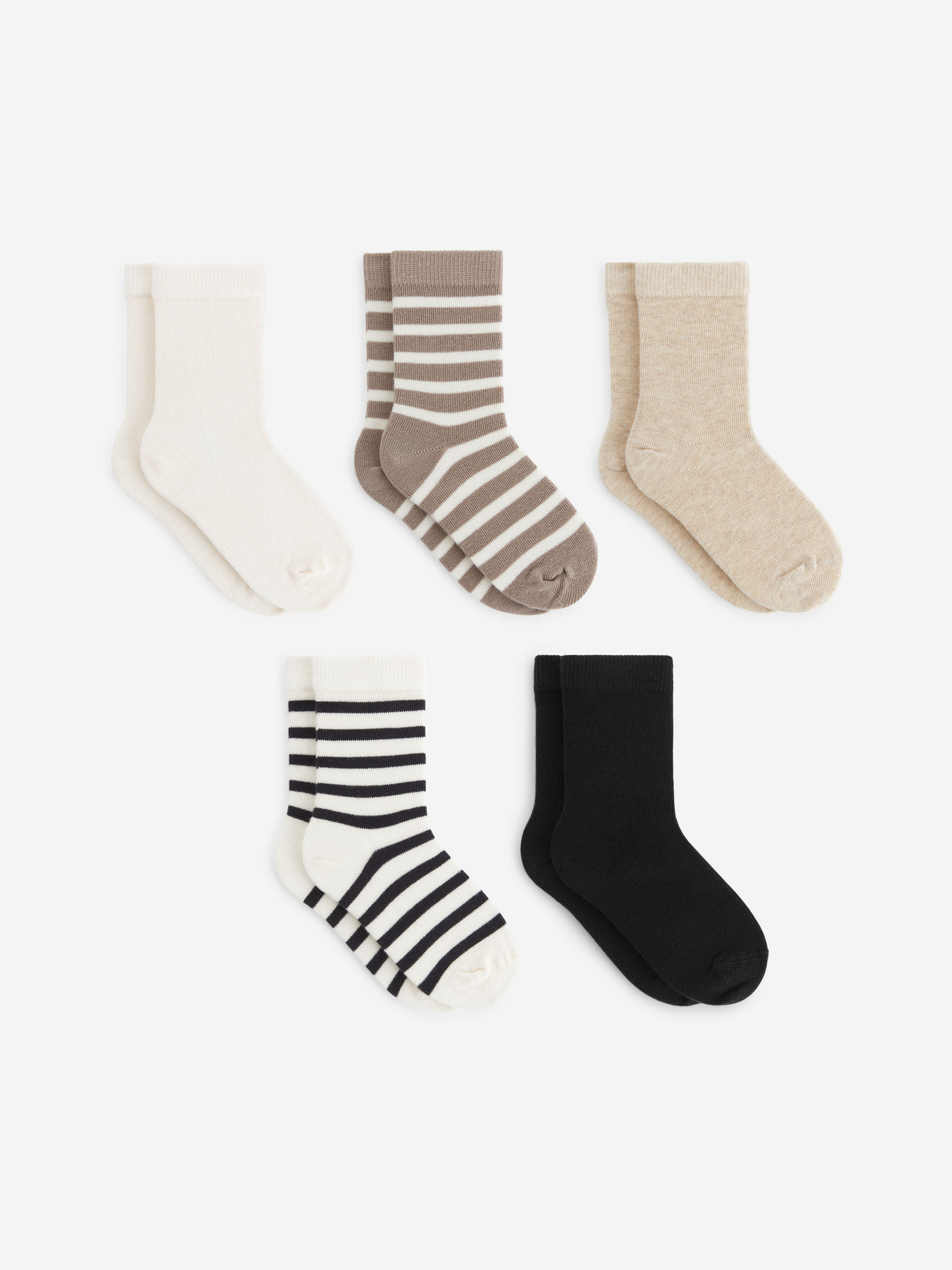 Cotton Socks Set of 5-#97897C-12626