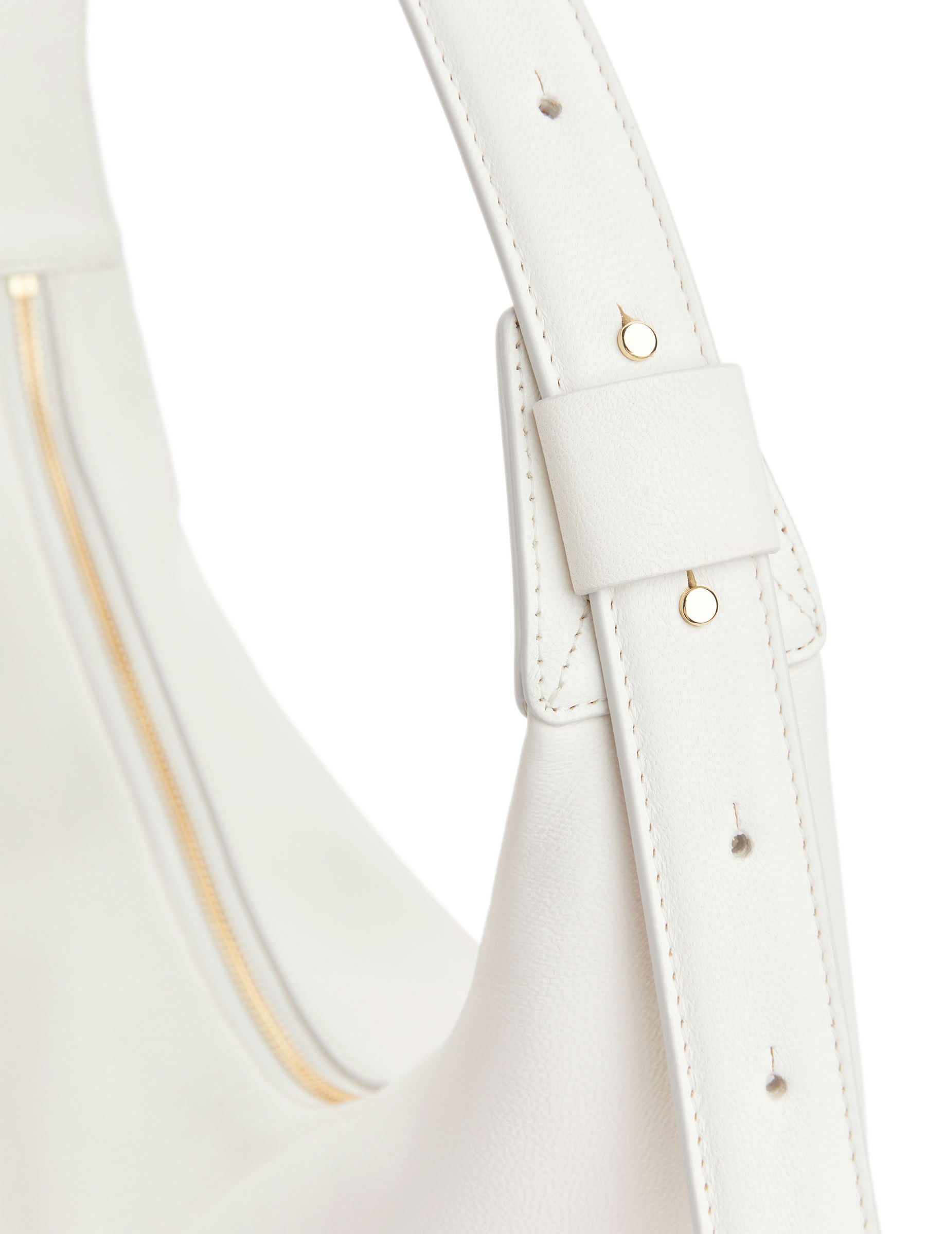 Mid Size Curved Shoulder Bag - White - Women - StillMedia/DescriptiveDetail - 1