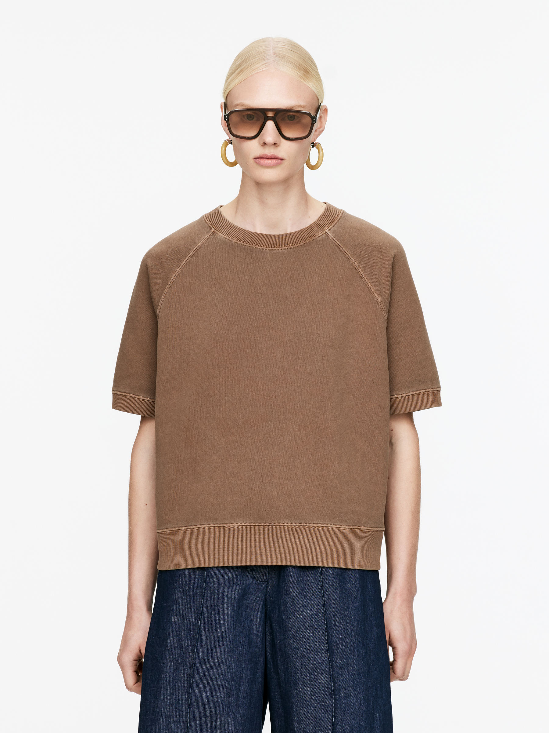 French Terry Sweatshirt-#685547-15862