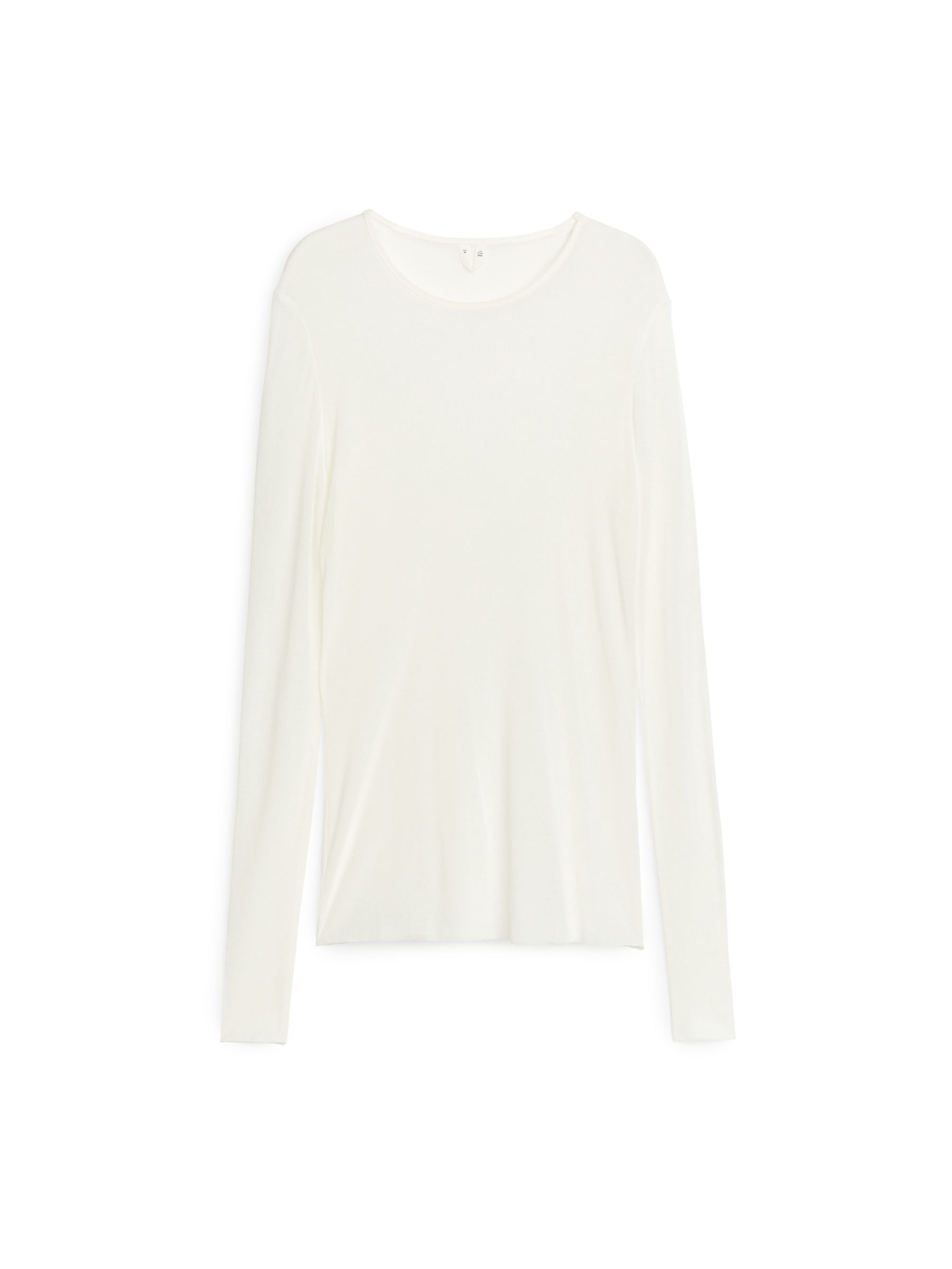 Top de seda de punto de canalé-#F4F3E9-6079