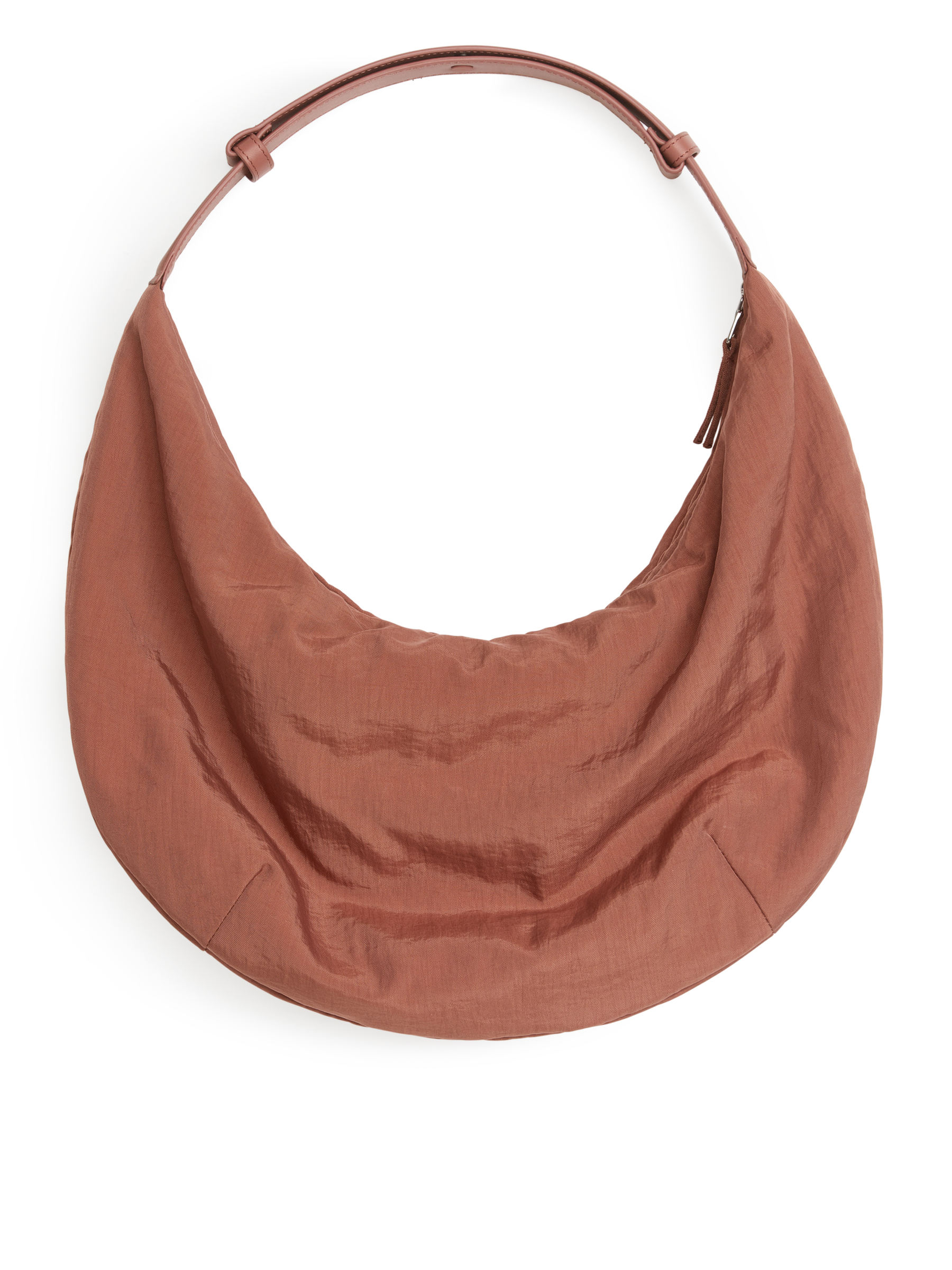 Curved Nylon Bag - Rusty Red - Women - StillMedia/DescriptiveStillLife - 4