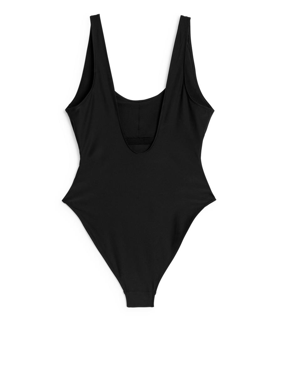 U-Neck Swimsuit-#272628-7557