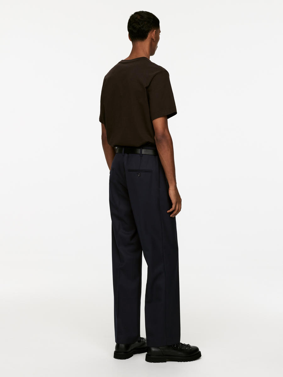 Wide Wool Trousers-#272930-3821