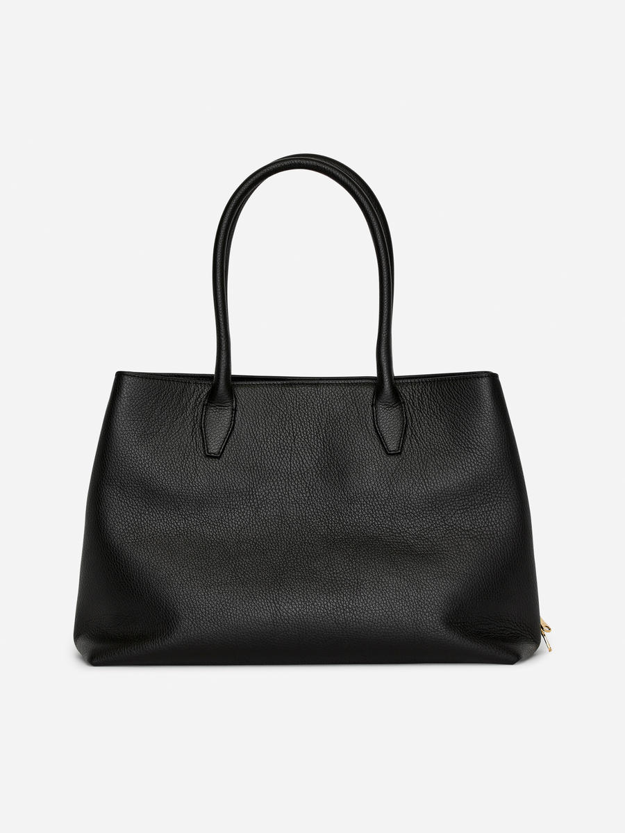 Top-Handle Leather Bag-#272628-13862