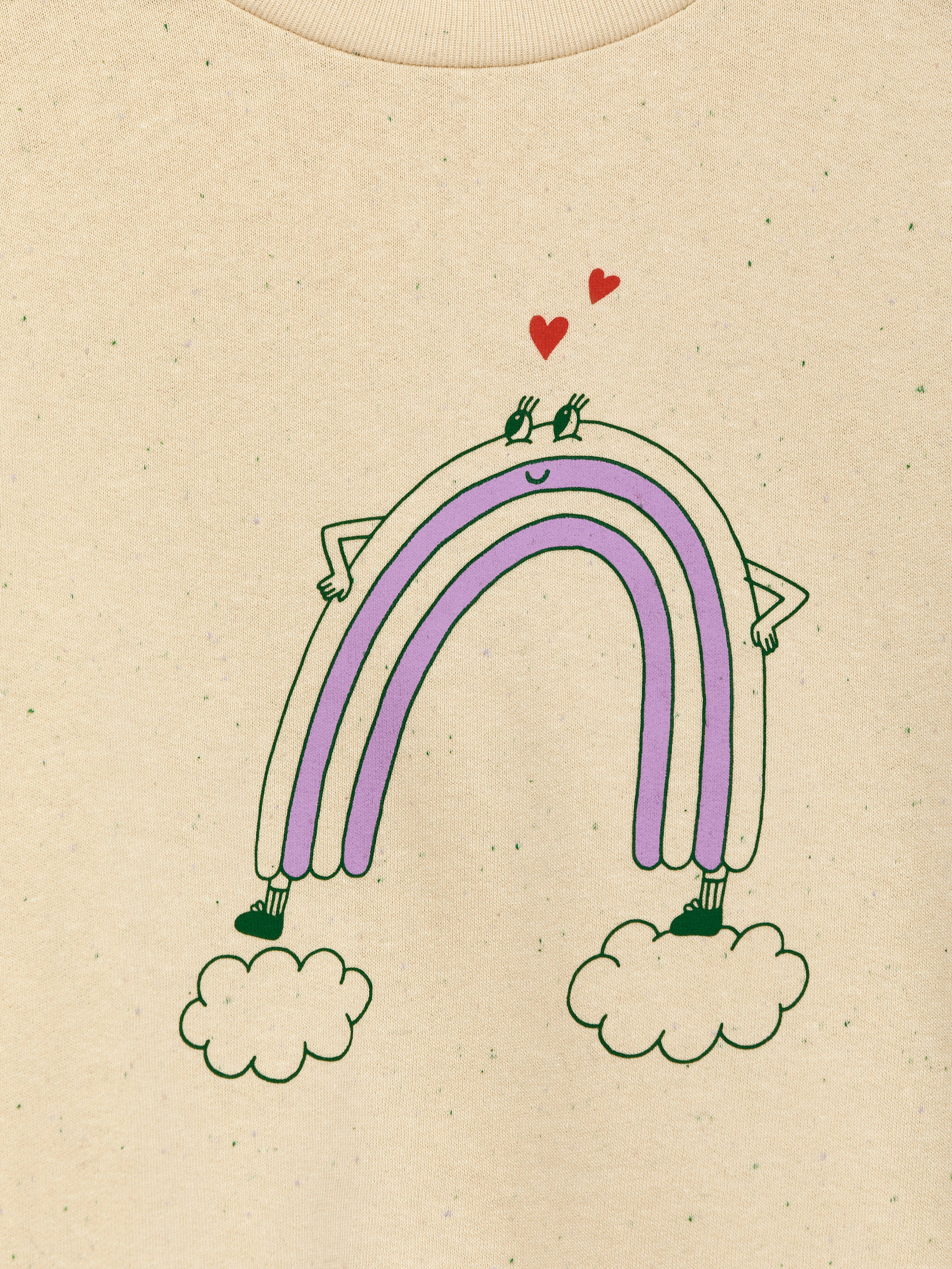 Sweatshirt med tryck - Off-white/neps - Relaxed fit - Children - StillMedia/DescriptiveDetail - 2