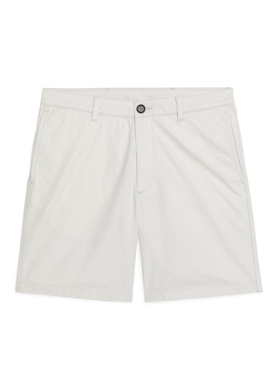 Cotton Shorts - White - Regular fit - Men - 1068737001