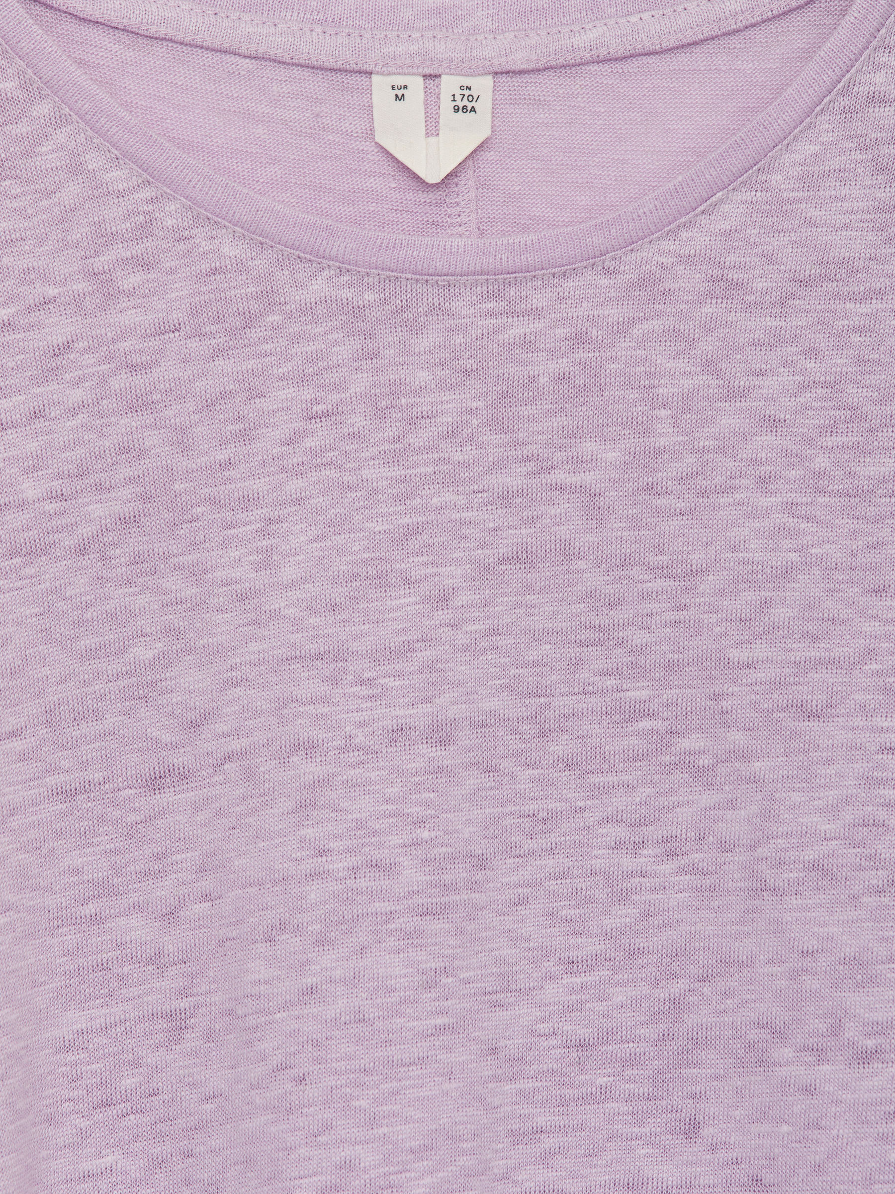 T-shirt en jersey de lin - Mauve - Femme - StillMedia/DescriptiveDetail - 1